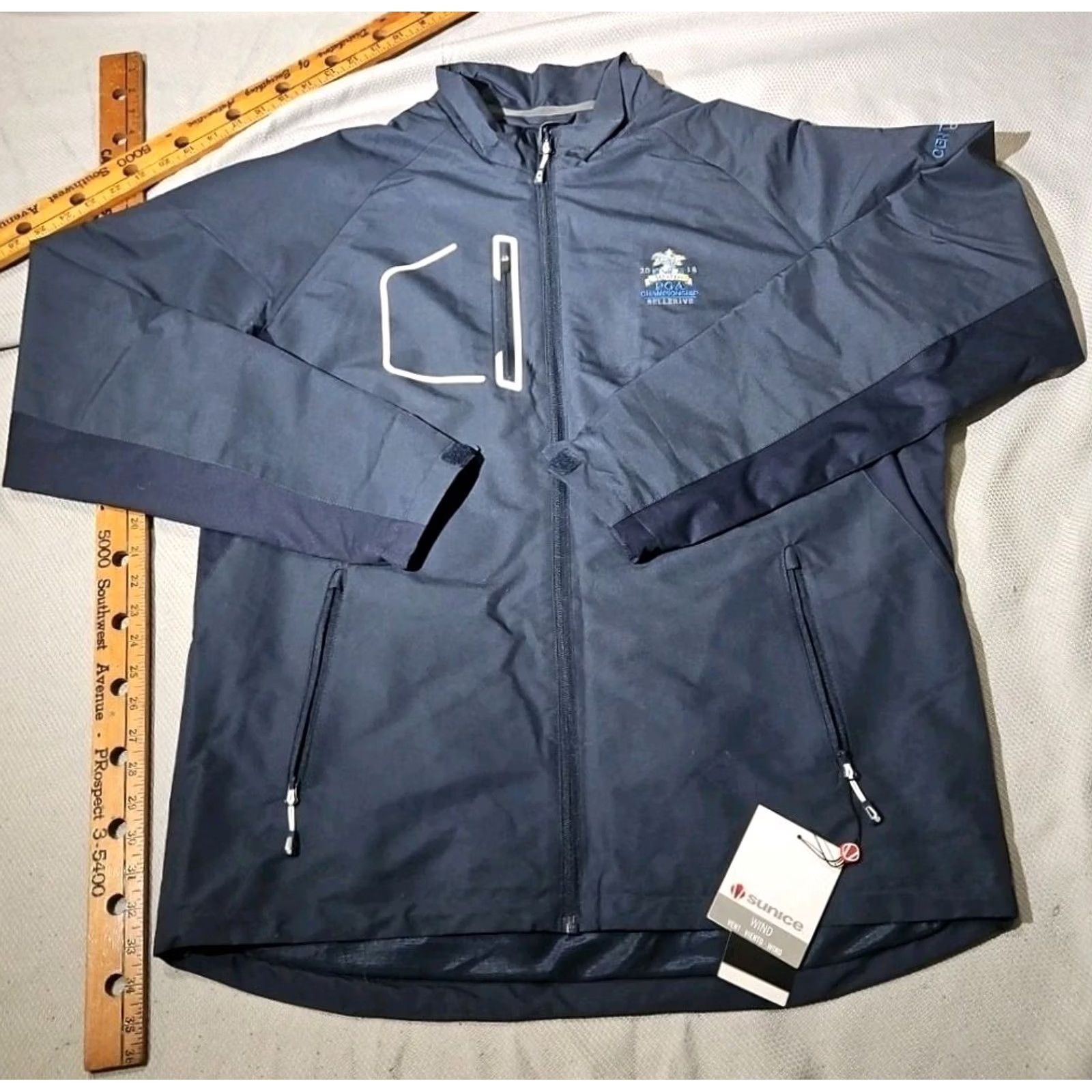 Vintage Sunice Jacket Mens L Blue Nwt Collins Windwear X20 Golf Bellerive Full Zip Size US L / EU 52-54 / 3 - 2 Thumbnail