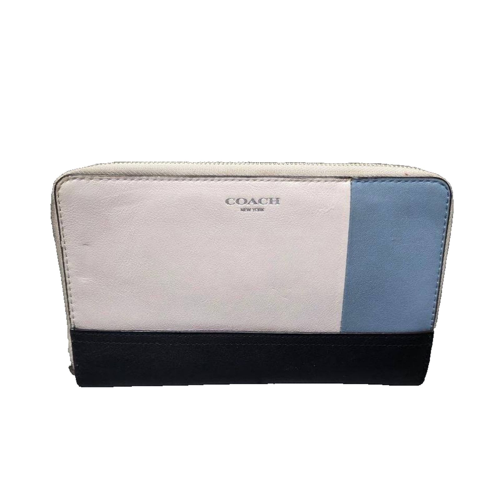 Coach Coach Colorblock Zip Around Wallet used B000442 Size ONE SIZE - 1 Thumbnail