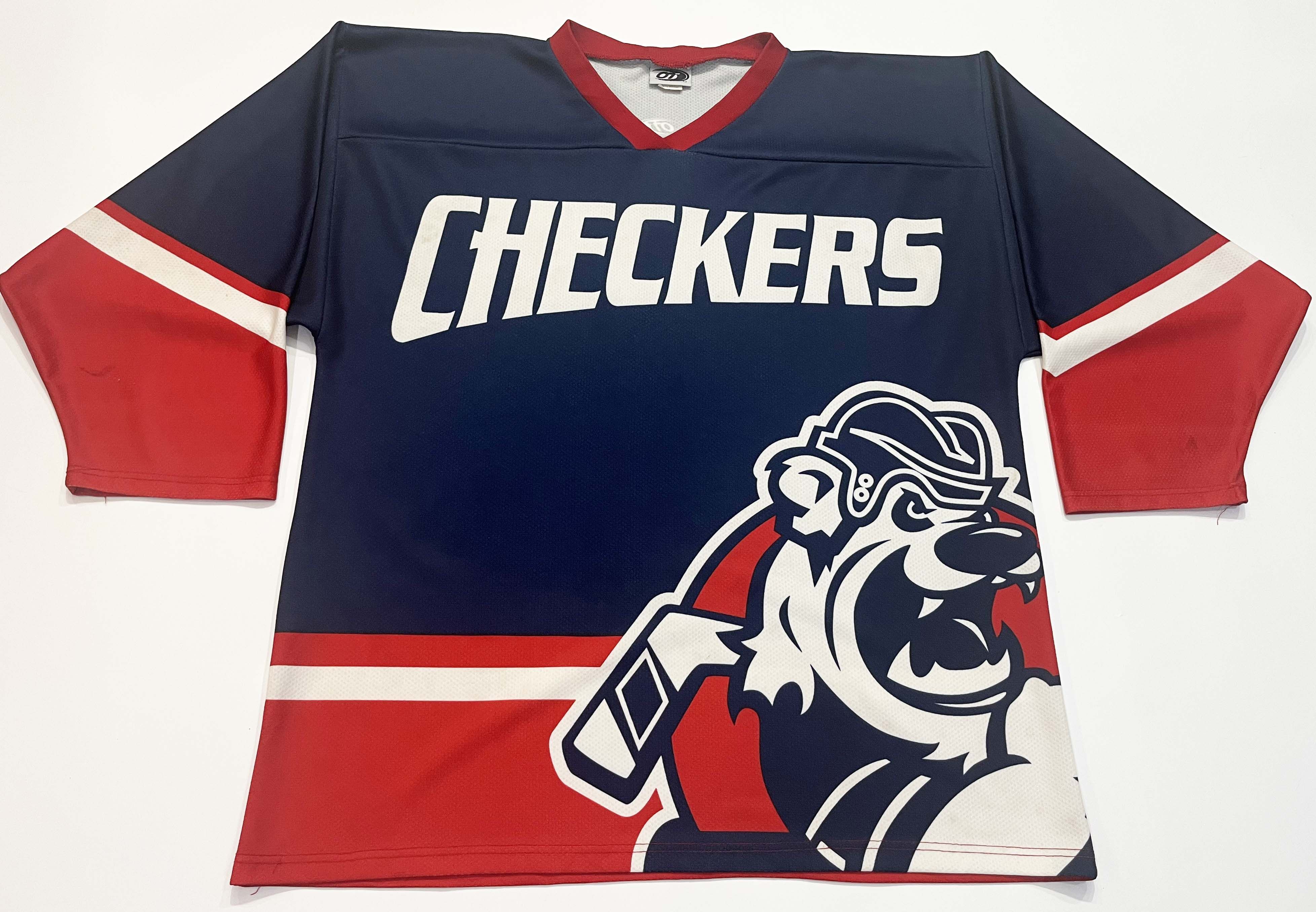 Vintage Vintage OT Sports Charlotte Checkers AHL Hockey Jersey Size US XL / EU 56 / 4 - 1 Thumbnail