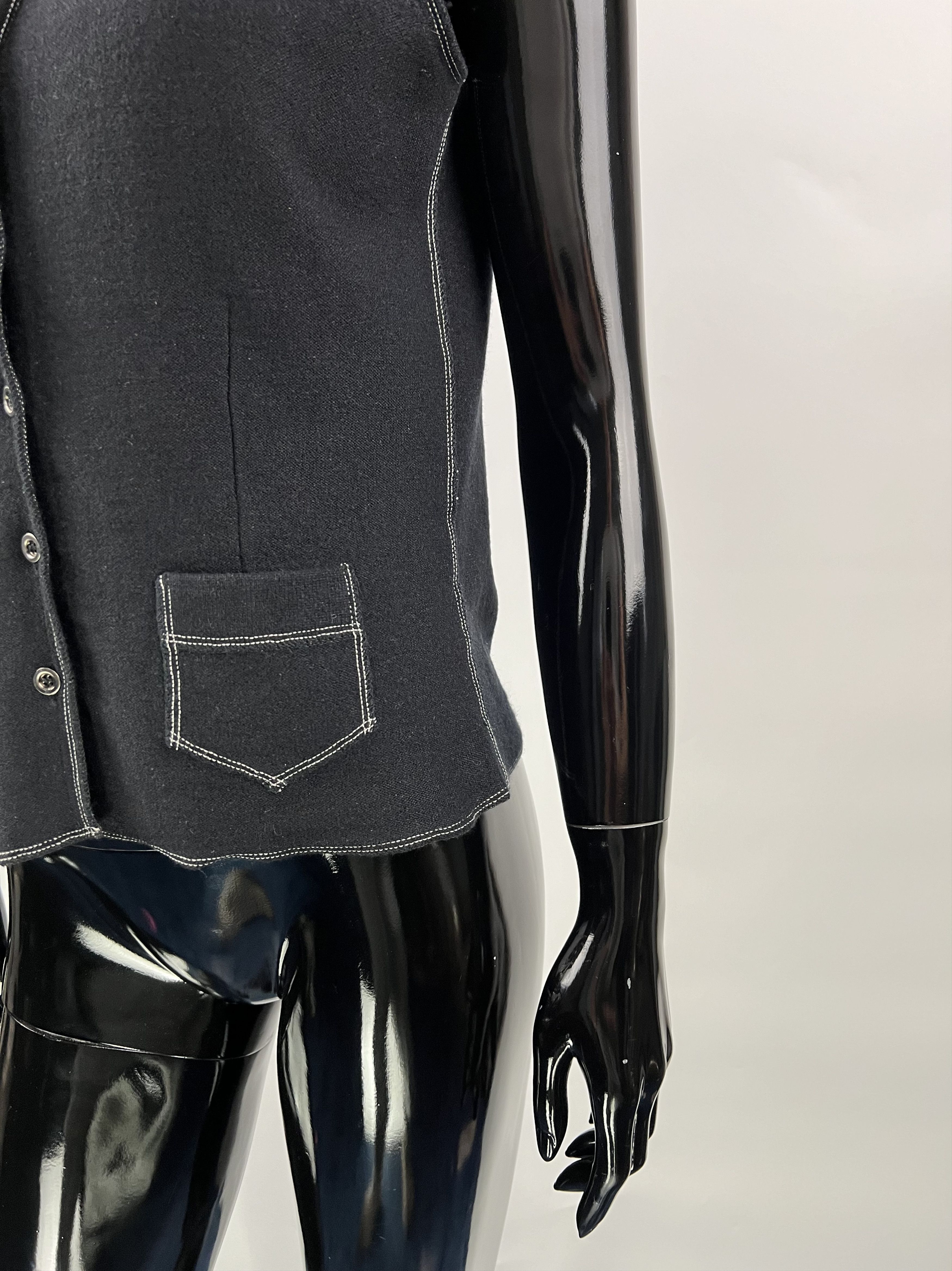 Brunello Cucinelli Rivamonti by Brunello Cucinelli 100% Wool Button Up Vest Size S / US 4 / IT 40 - 2 Thumbnail