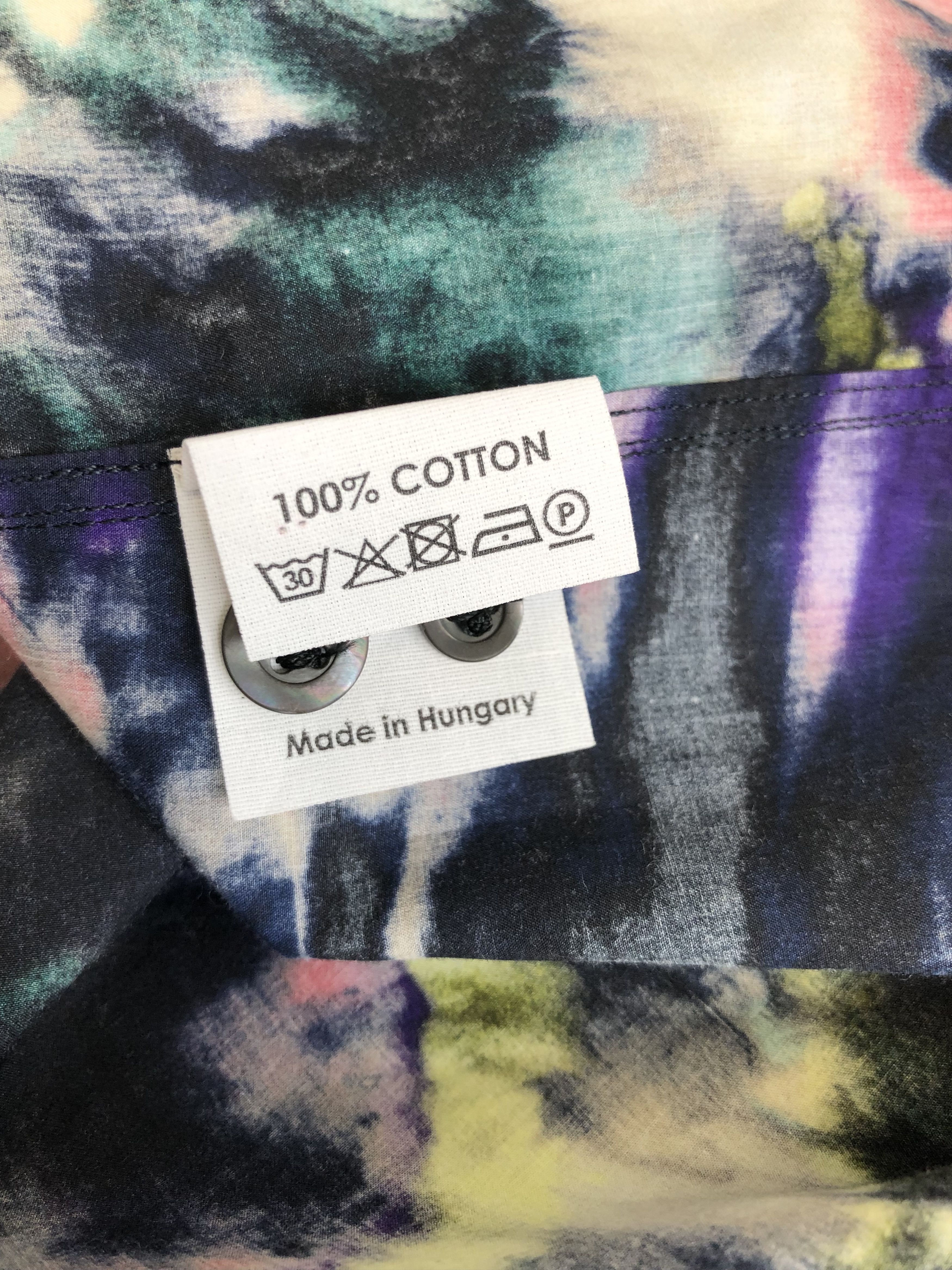 Dries Van Noten Dries Van Noten Tie Die Print Shirt Size US L / EU 52-54 / 3 - 8 Thumbnail