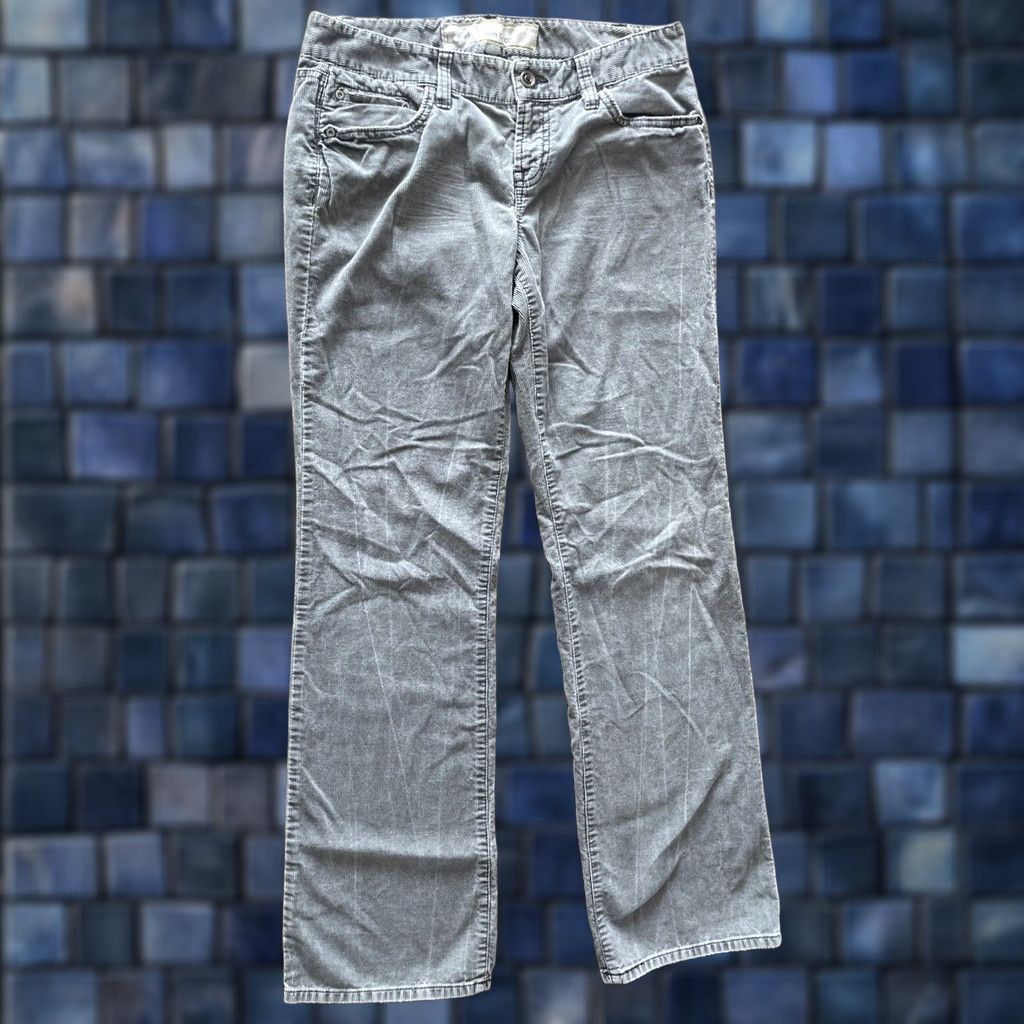 Ann Taylor Ann Taylor LOFT Slim Boot Corduroy Pants Womens Size 8 Gray 5-Pocket Design Jeans Moss? Size 30" / US 8 / IT 44 - 1 Thumbnail