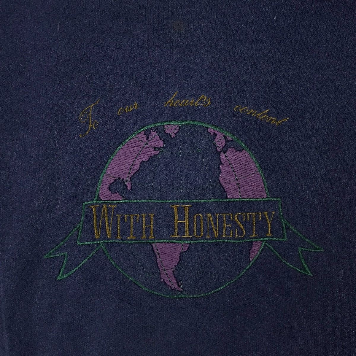Vintage Vintage Adonica With Honesty Spell Out Pullover Jumper Size US L / EU 52-54 / 3 - 3 Thumbnail