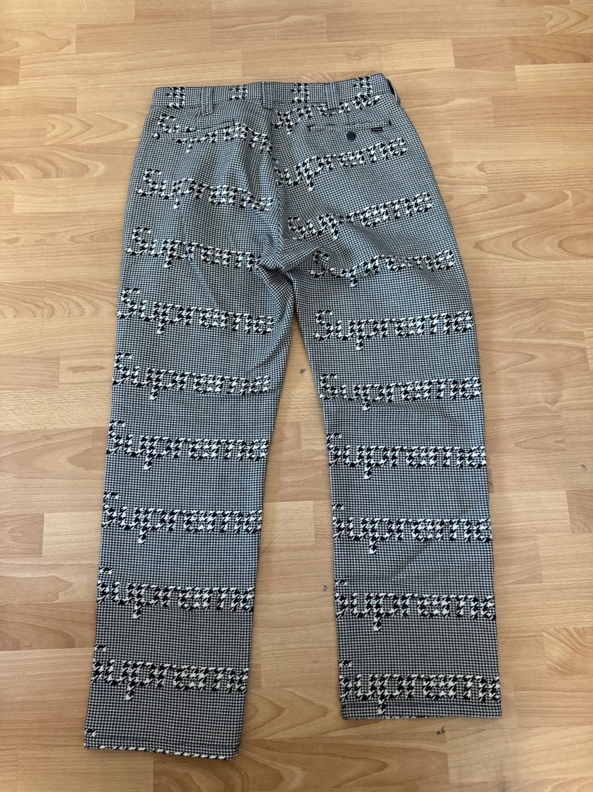 Supreme FW20 Supreme Black houndstooth work pant size 32 pants W32 Size US 32 / EU 48 - 10 Thumbnail