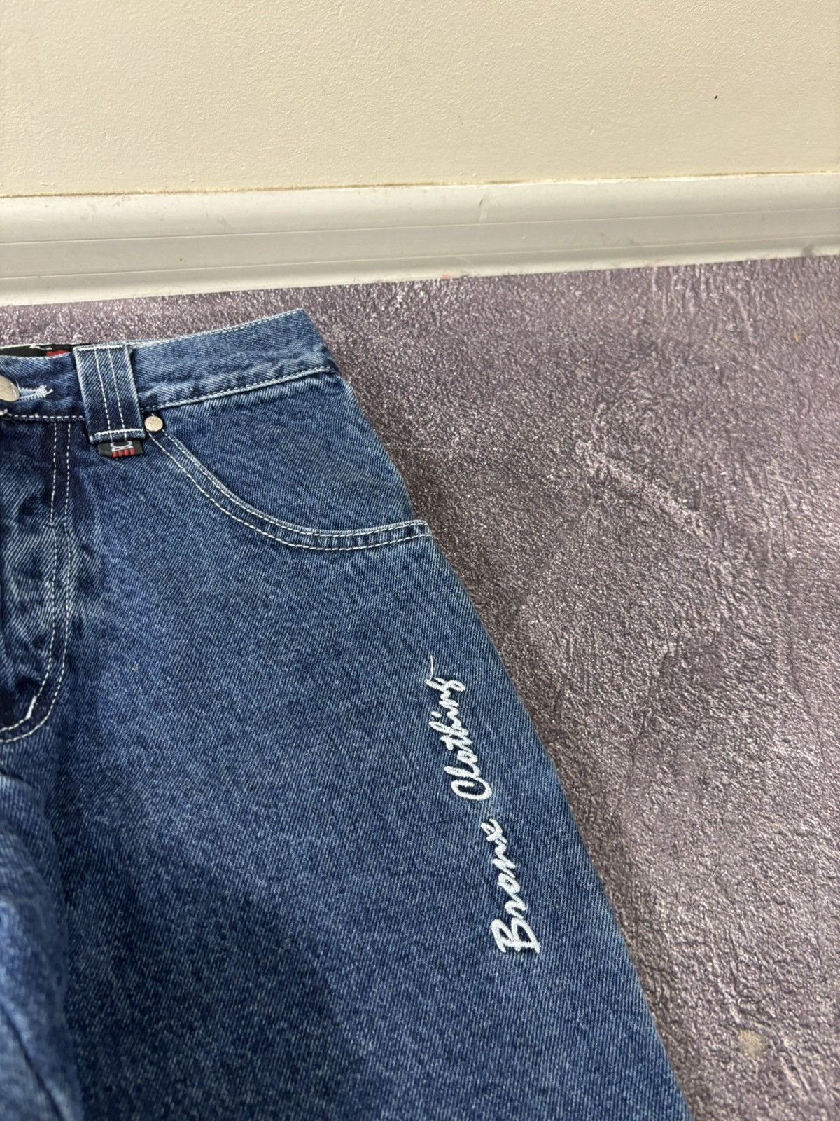 Other Vintage Bronx Clothing Y2K Skate Hype Blue Denim Baggy Jeans Size US 28 / EU 44 - 13 Thumbnail