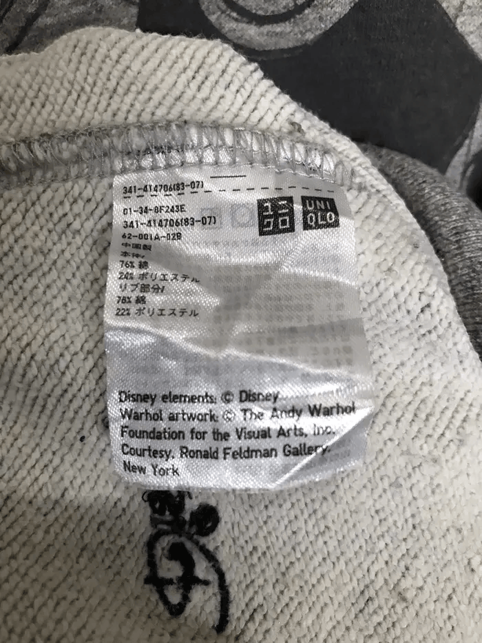 Andy Warhol X Disney X Uniqlo Sweatshirts