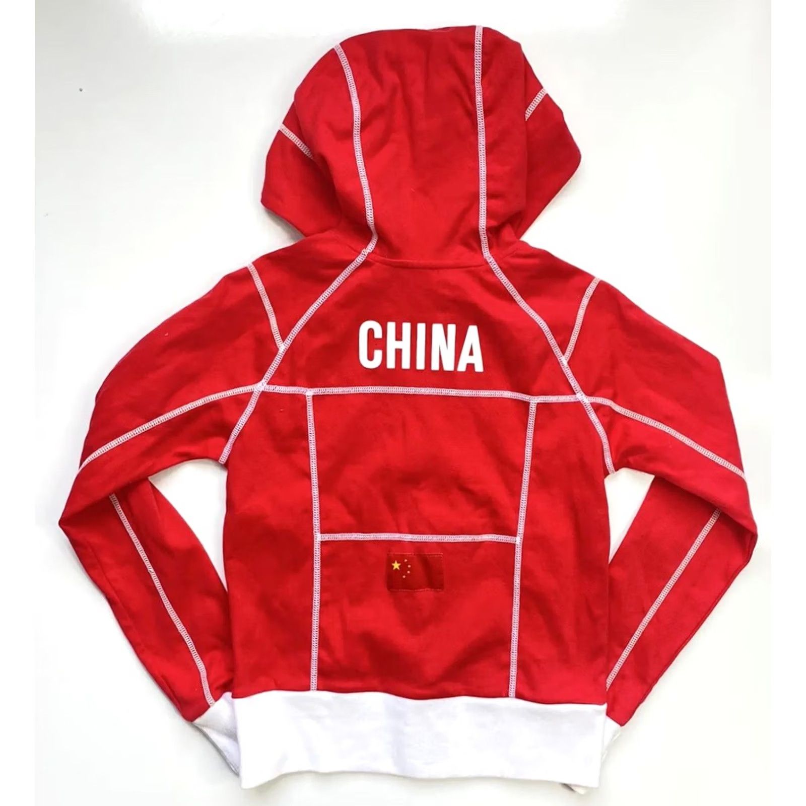 Roots Red & White Varsity Jacket – Womens Small - Full Zip Hoodie Size S / US 4 / IT 40 - 4 Thumbnail