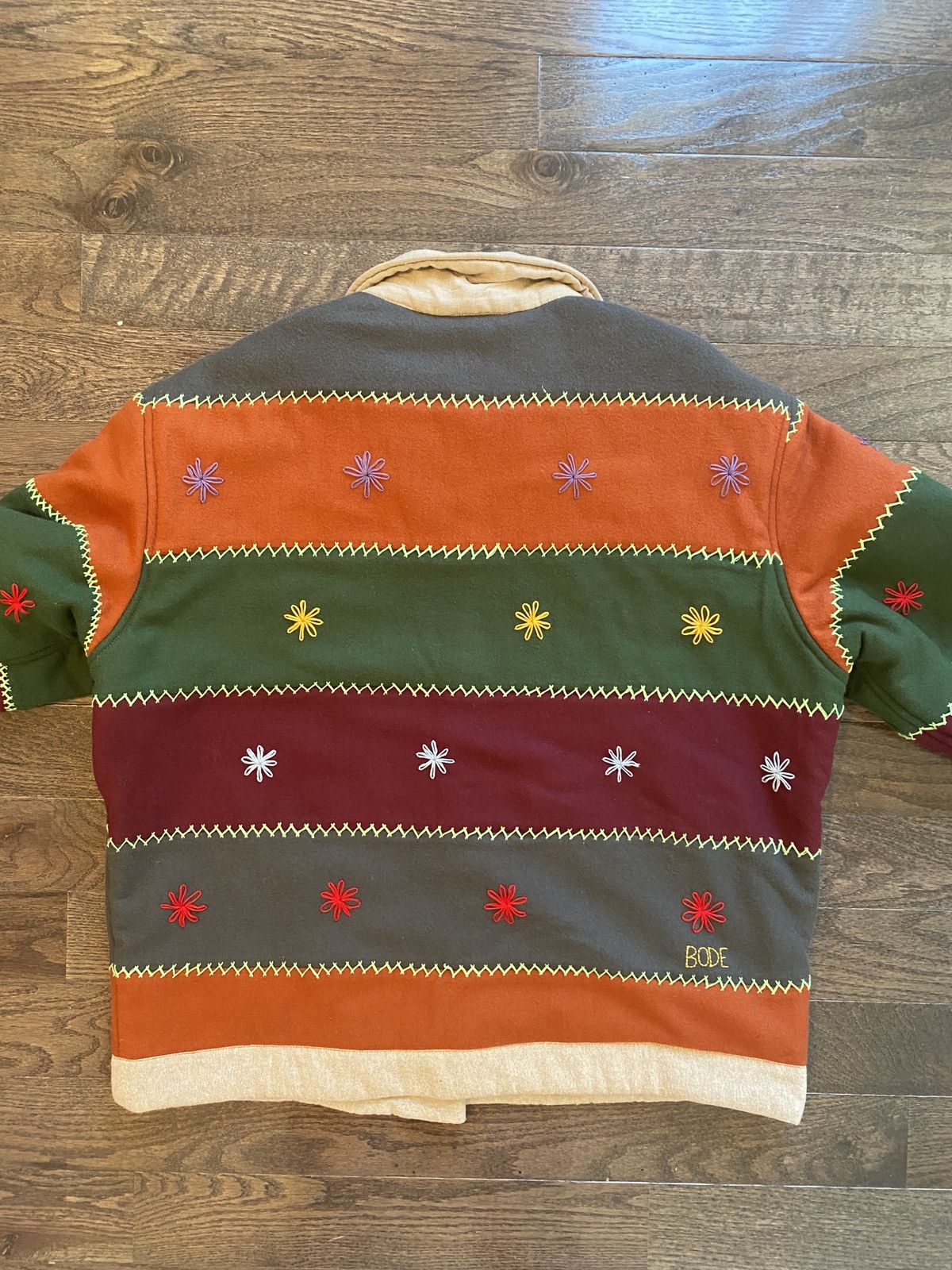Bode BODE Embroidered Autumn Quilt Jacket size L/XL Size US L / EU 52-54 / 3 - 8 Thumbnail