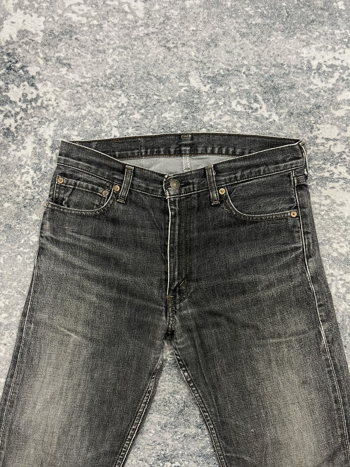 2000'S Levi's 505 Tapered Denim Pants, Men's Size W33 (approx.) cotton Blue type light blue Vintage Second Hand