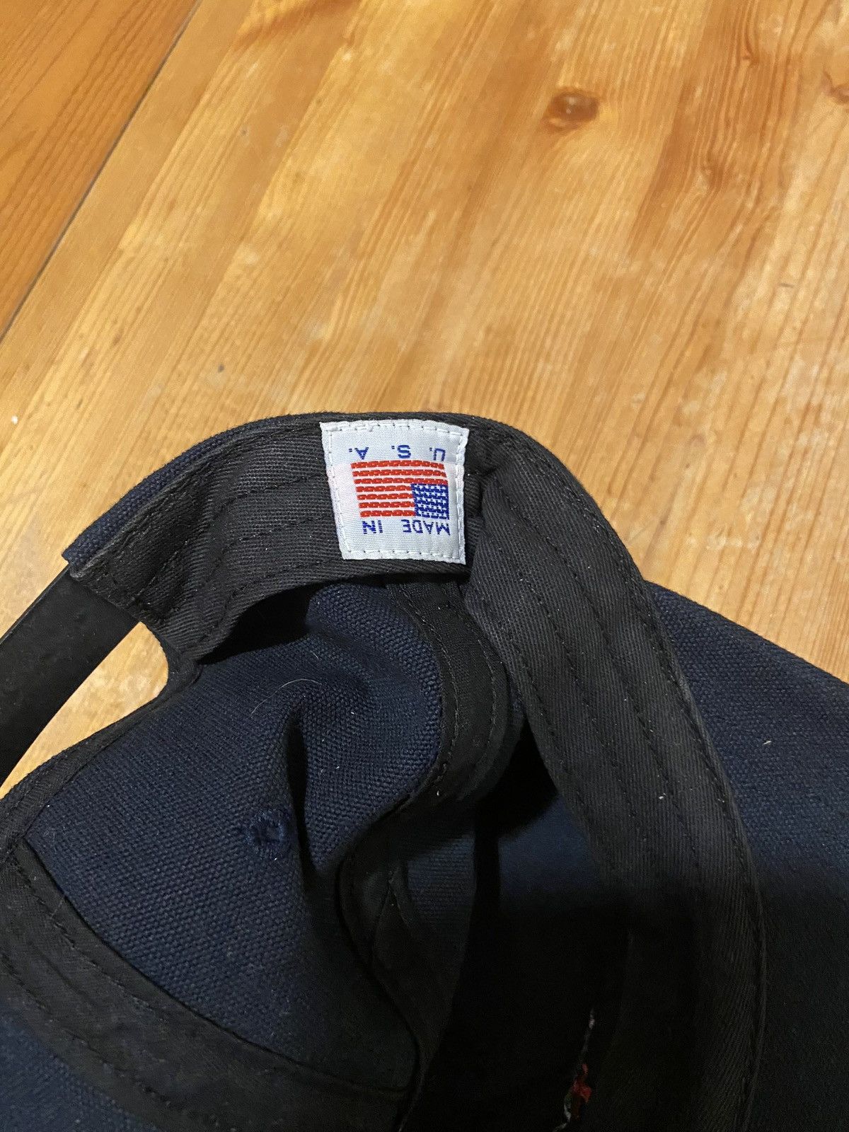 Noah Noah core logo 5 panel snapback. Heavy cotton twill in navy. Size ONE SIZE - 4 Thumbnail