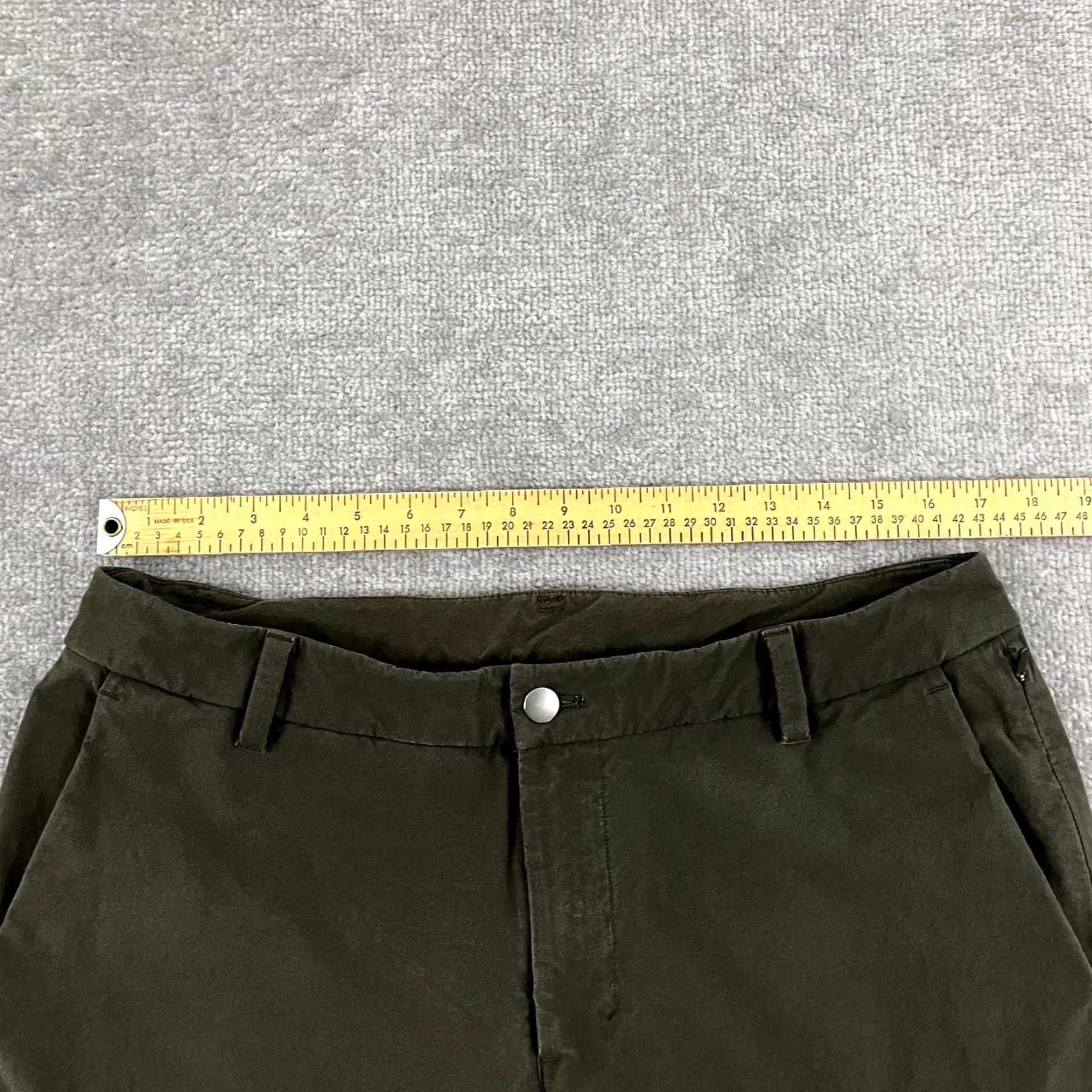 Lululemon LULULEMON Commission Shorts Mens 34 x 10" Classic Fit Green Chino Preppy Shirt? Size US 34 / EU 50 - 5 Thumbnail