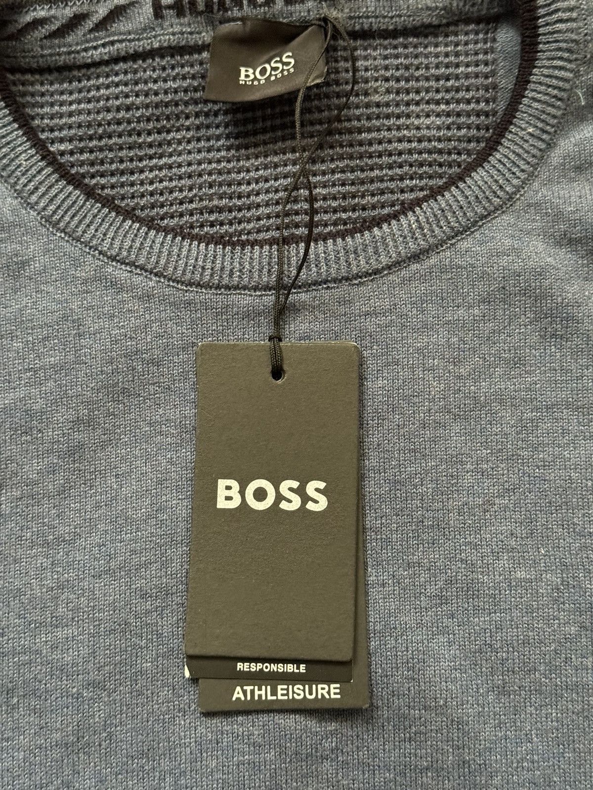 Designer × Hugo Boss Hugo Boss NWT knit logo sweater Size US M / EU 48-50 / 2 - 3 Thumbnail