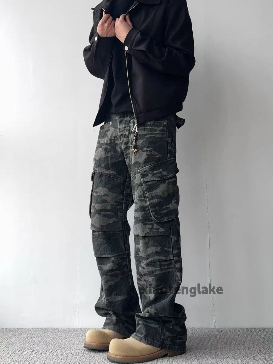 Designer × Vintage unisex utility military tactical punk pleated camo pants Size US 26 / EU 42 - 6 Thumbnail