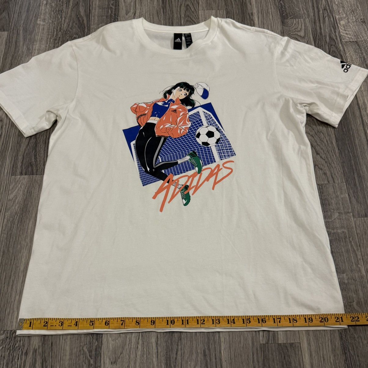 Adidas Adidas Tokyo Anime Girl Soccer Tee Size L Japan Exclusive Size US L / EU 52-54 / 3 - 6 Thumbnail