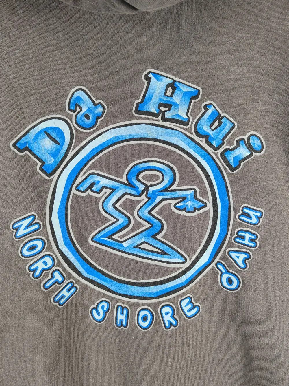 Vintage Da Hui Dark Gray Faded Hoodie Sweatshirts #W1454 Size US L / EU 52-54 / 3 - 6 Thumbnail