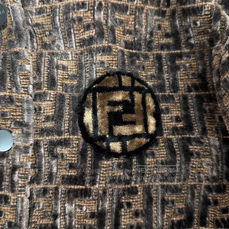 Fendi Fendi Dark brown logo velvet jacket Size XS / US 0-2 / IT 36-38 - 7 Thumbnail