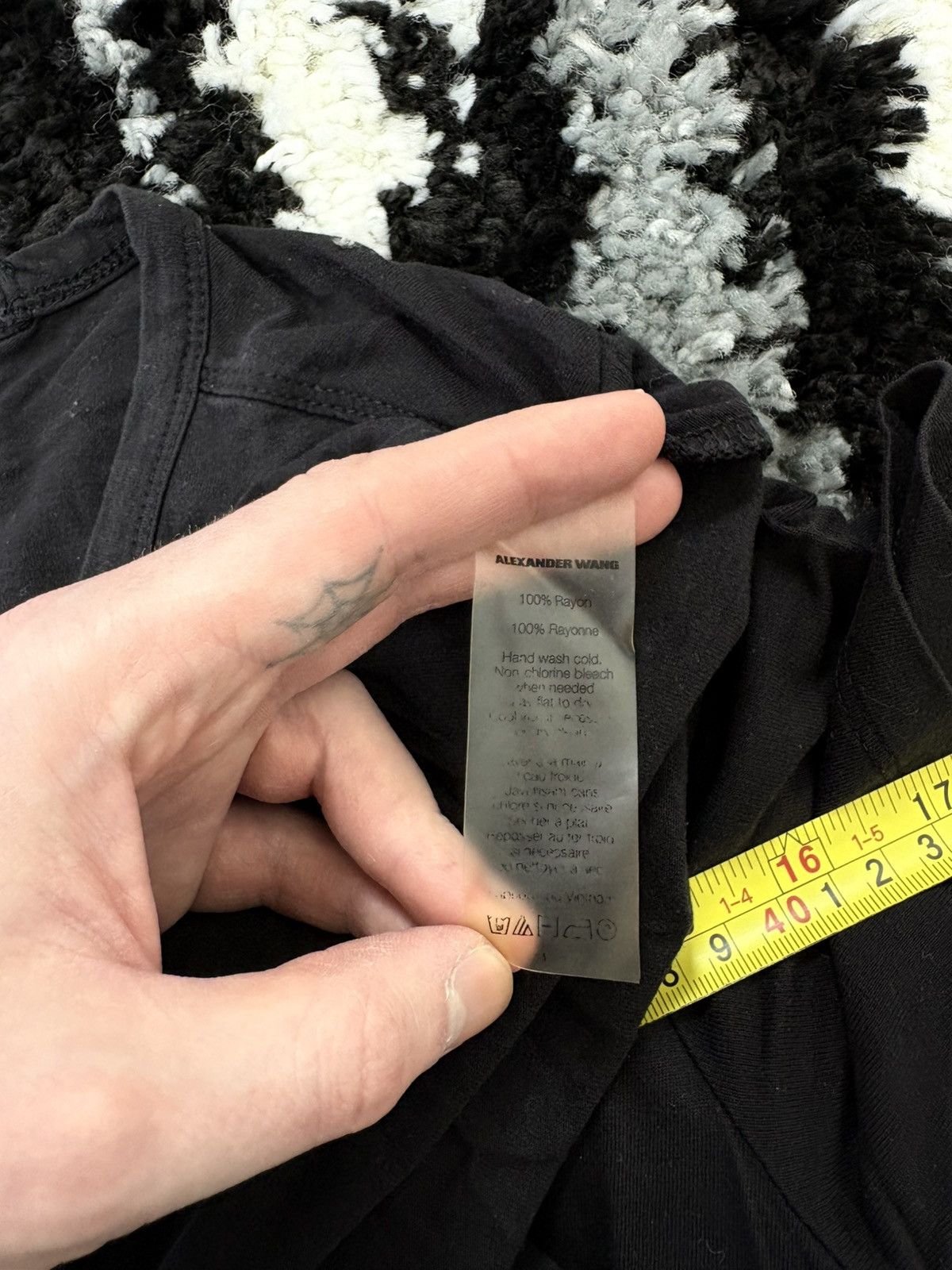 Alexander Wang Alexander Wang 100% rayon flowy t-shirt long slim Size US S / EU 44-46 / 1 - 5 Thumbnail