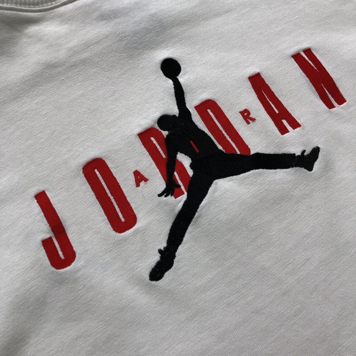 Jordan Brand Nike Air Jordan 90’s Embroidery Logo Vintage T-Shirt White Size US M / EU 48-50 / 2 - 7 Thumbnail