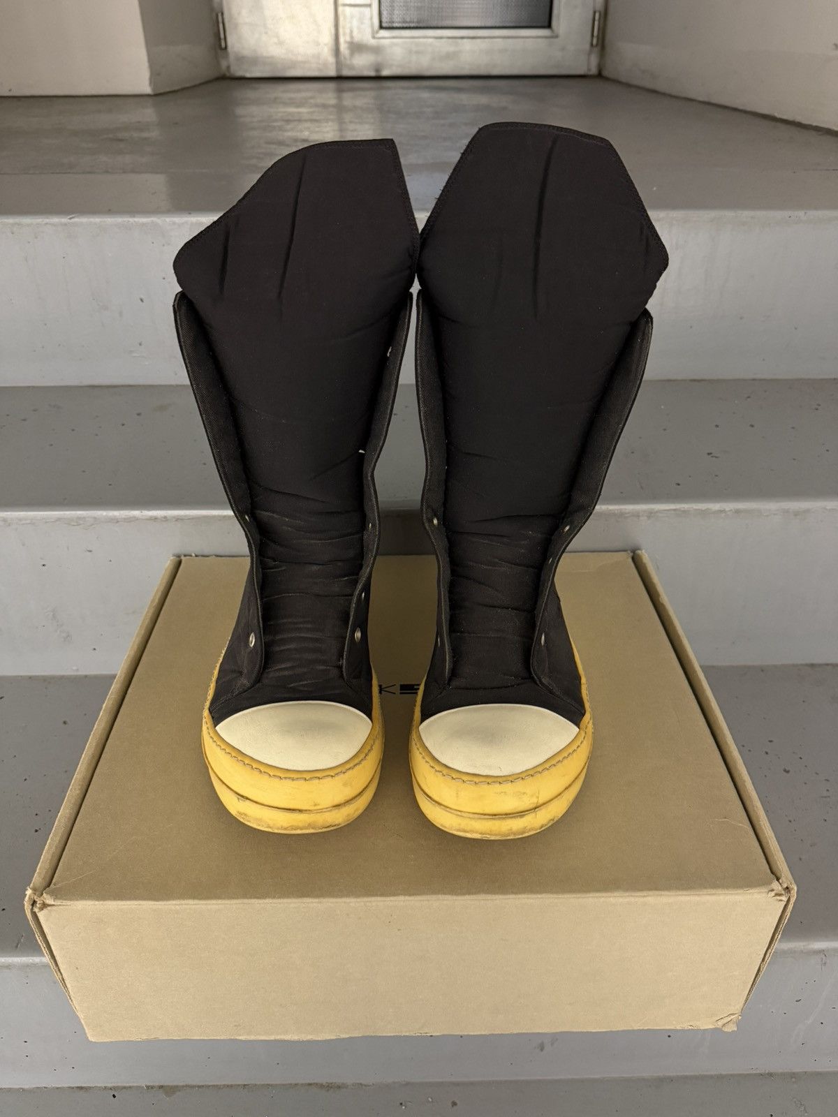 Rick Owens Drkshdw Rick Owens Drkshdw Ramones With Box Size US 8 / EU 41 - 2 Thumbnail