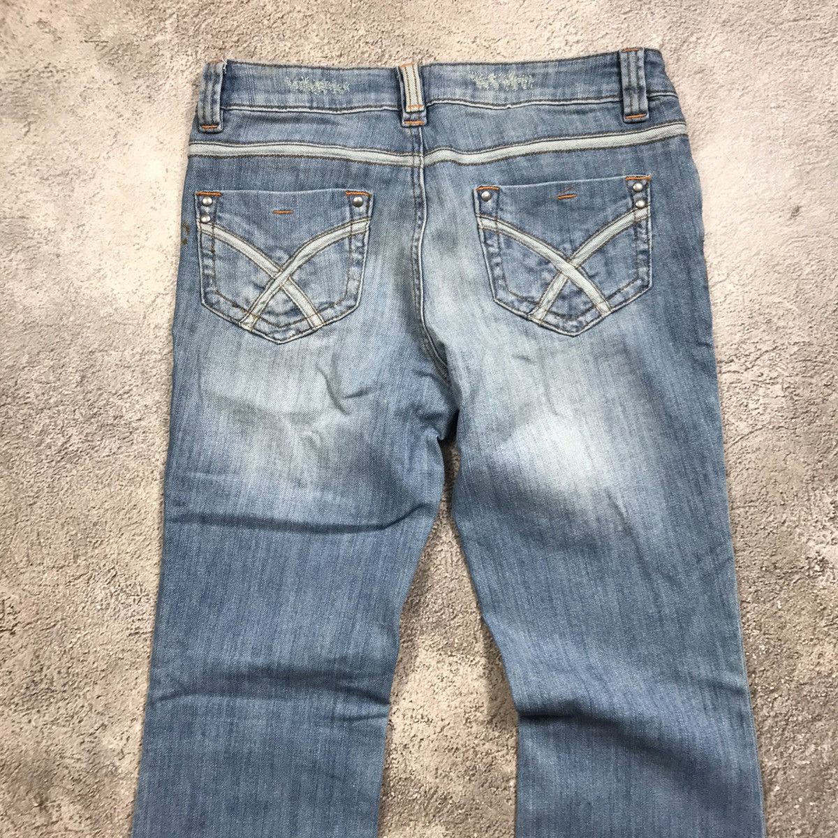 Vintage Vintage Y2K Baggy Distressed Wide Leg Jeans Grunge Logo 29 Size 29" - 5 Thumbnail