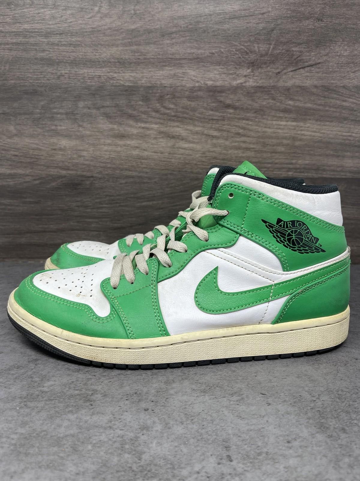 Air Jordan 1 Mid Lucky Green Mens Size 9 Nike Retro