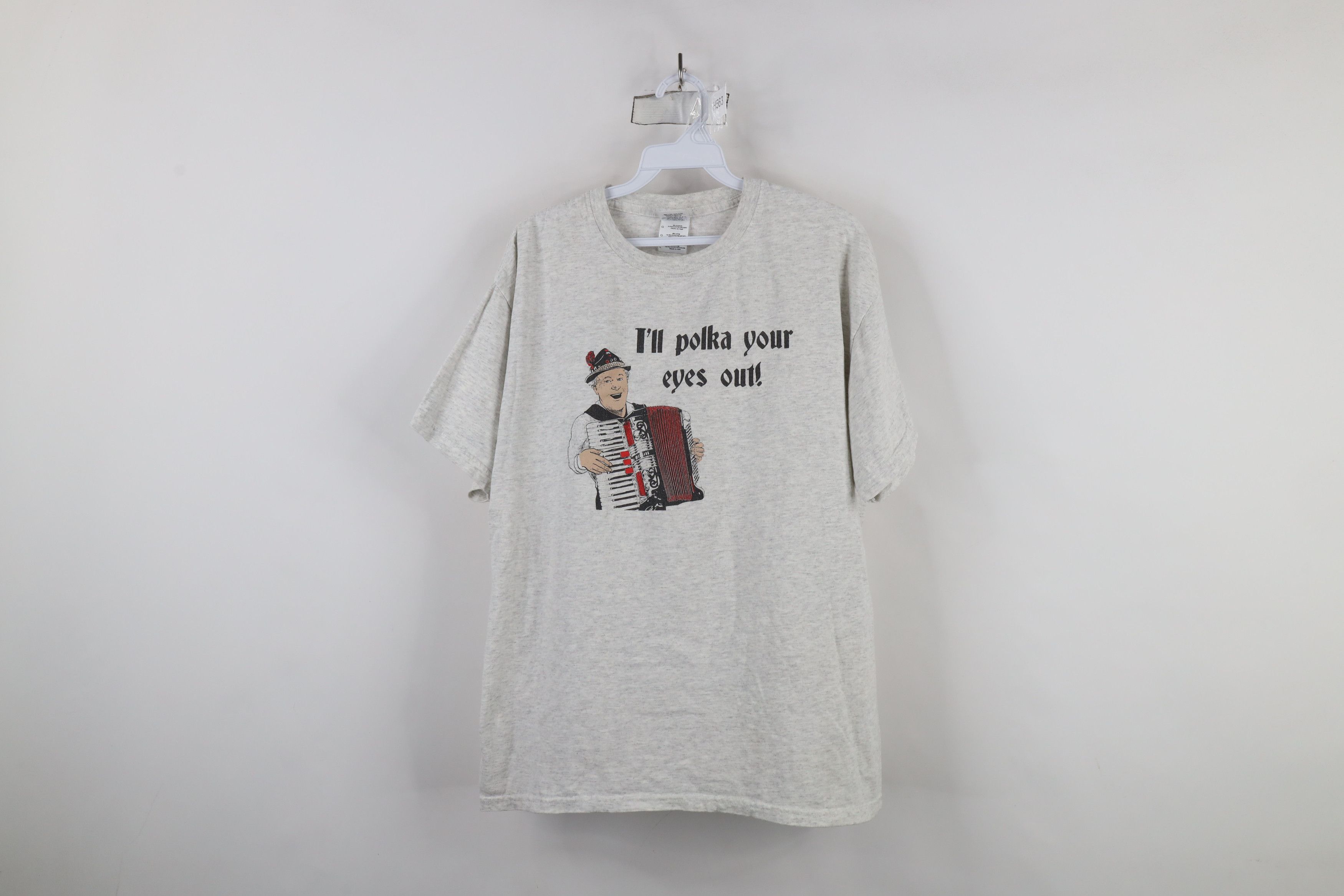 Vintage Vintage 90s Streetwear I'll Polka Your Eyes Out T-Shirt Size US L / EU 52-54 / 3 - 1 Thumbnail