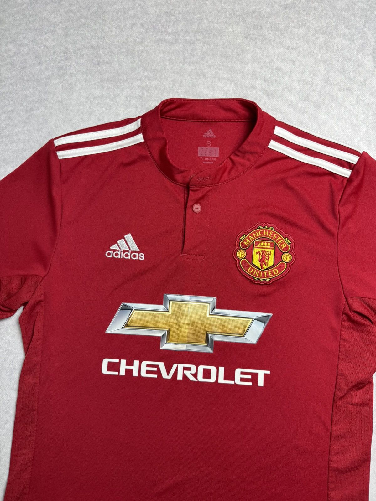 Adidas Adidas × Manchester United 2017/18 Home Kit Soccer Jersey S Size US S / EU 44-46 / 1 - 3 Thumbnail
