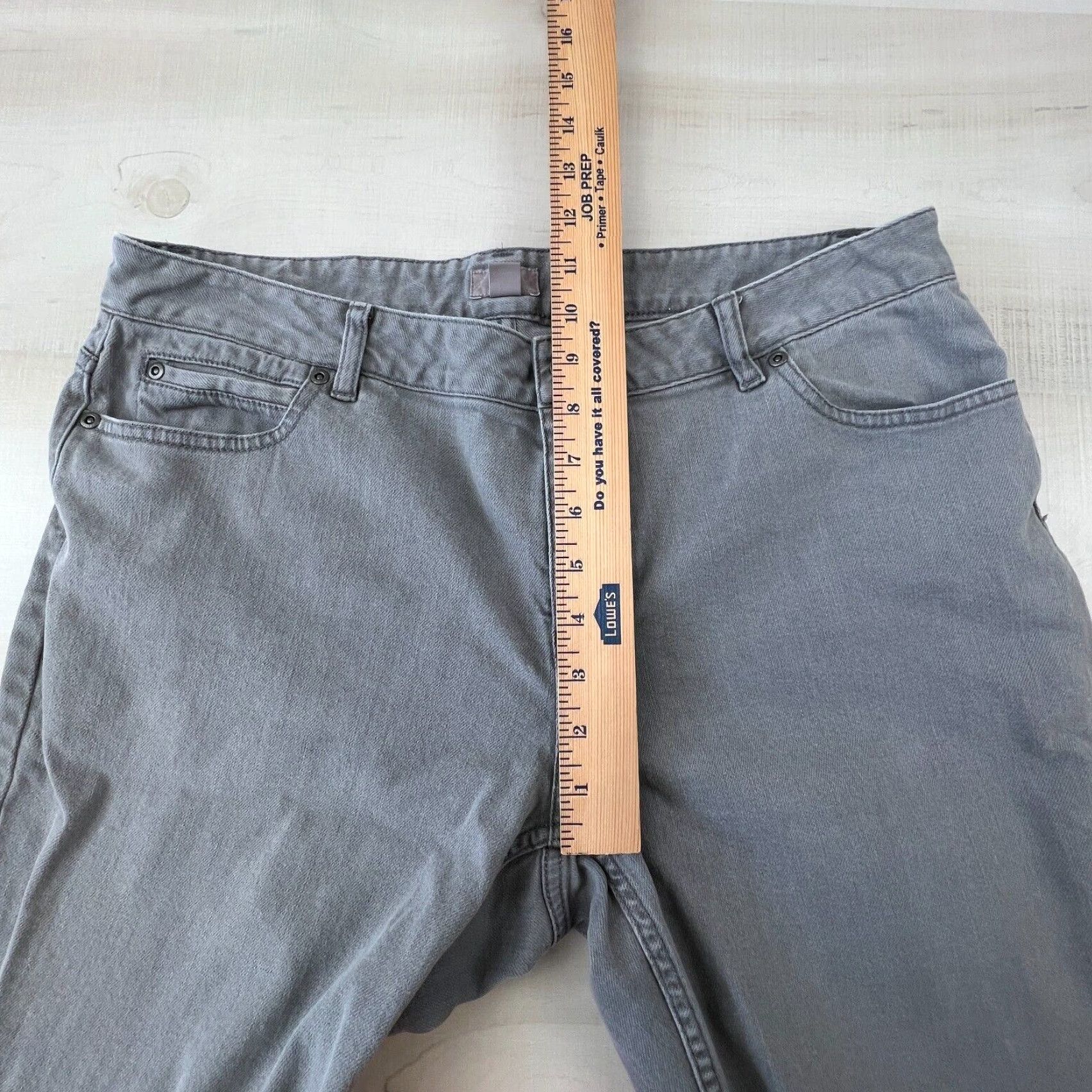 J. Jill J Jill Women's 14 Gray Slim Leg Mid Rise Stretch Jeans Size 36" / US 14 / IT 50 - 6 Thumbnail