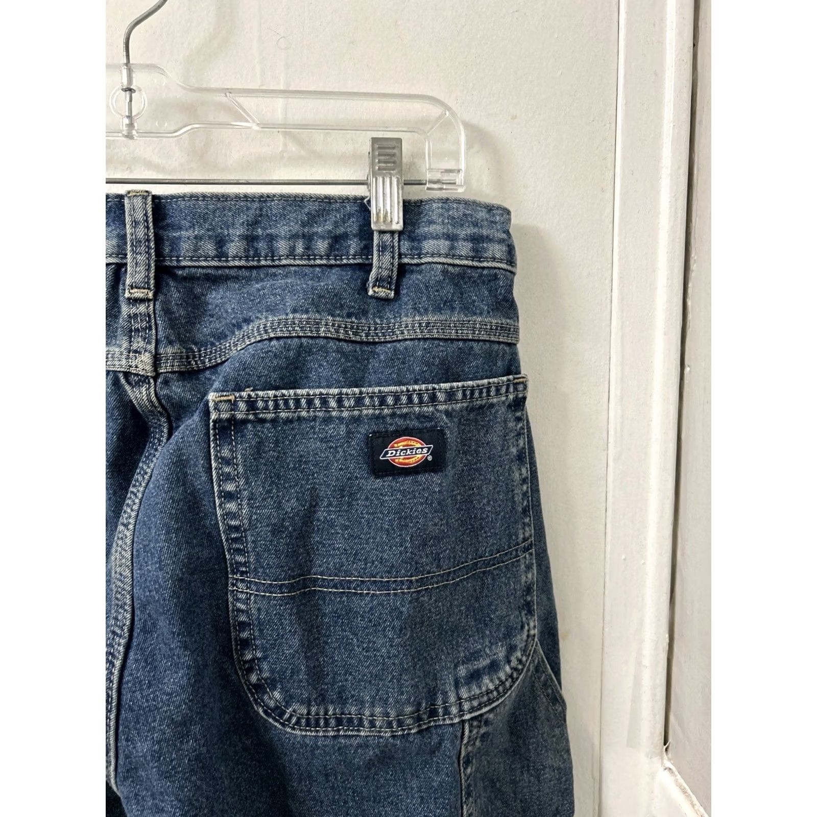 Dickies Dickies Carpenter Jeans Mens 32x31 Blue Denim Utility Work Pants 19294THK Size US 32 / EU 48 - 4 Thumbnail
