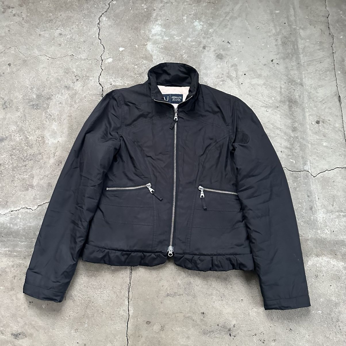 Armani Vintage 90’s Armani Jeans bomber Zip Jacket S-M Size M / US 6-8 / IT 42-44 - 2 Thumbnail