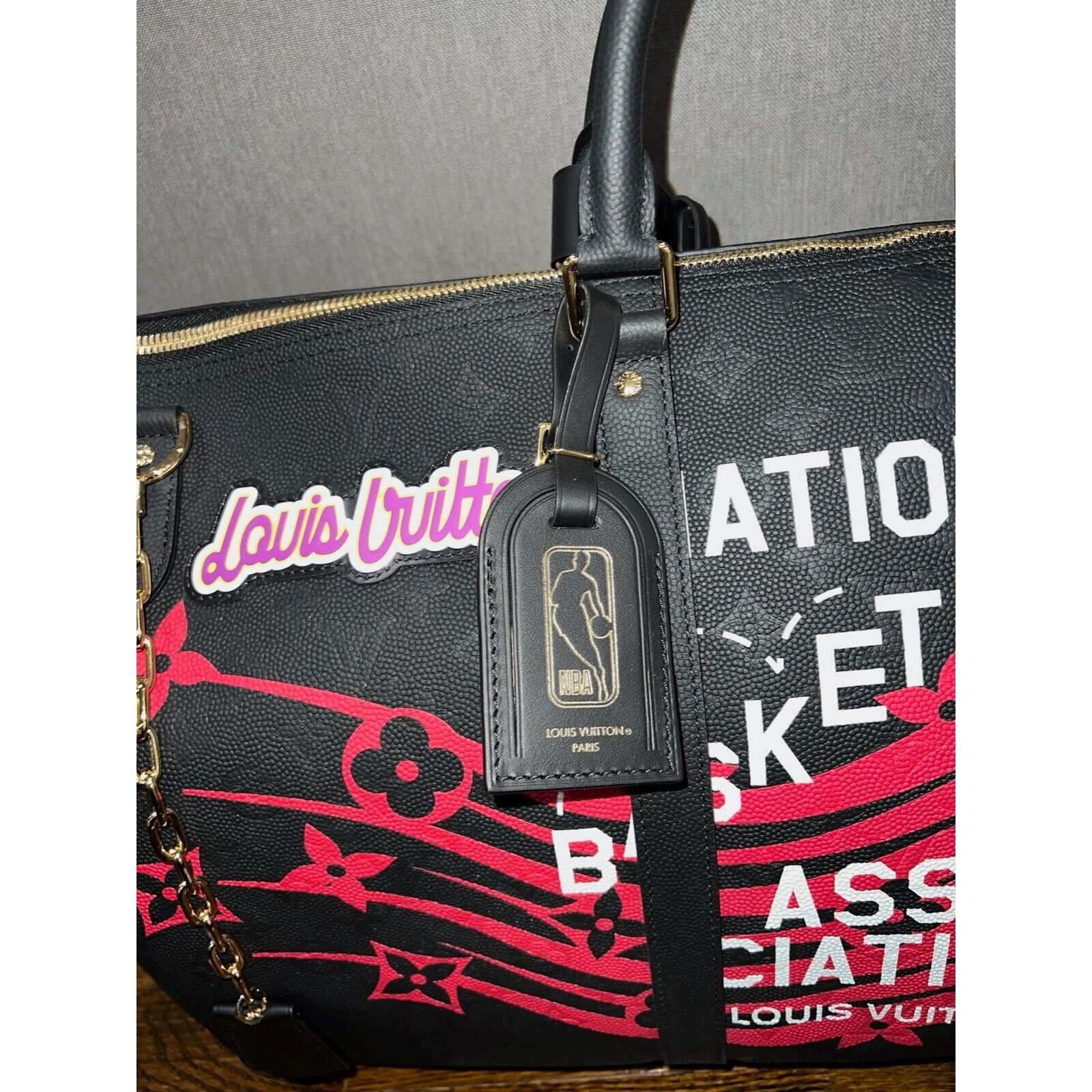 Louis Vuitton Louis Vuitton Keepall Bandouliere NBA Basketball Travel Bag Size ONE SIZE - 4 Thumbnail