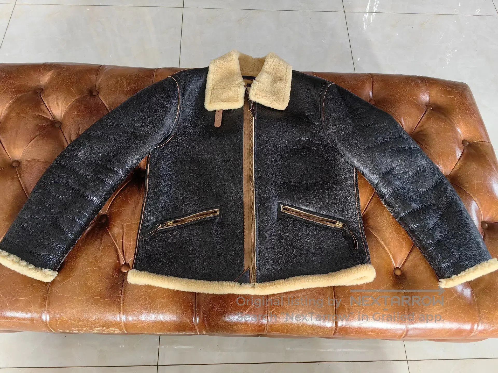 The Real McCoy's classic the real mccoy's d-1 pilot jacket. Size US M / EU 48-50 / 2 - 1 Thumbnail