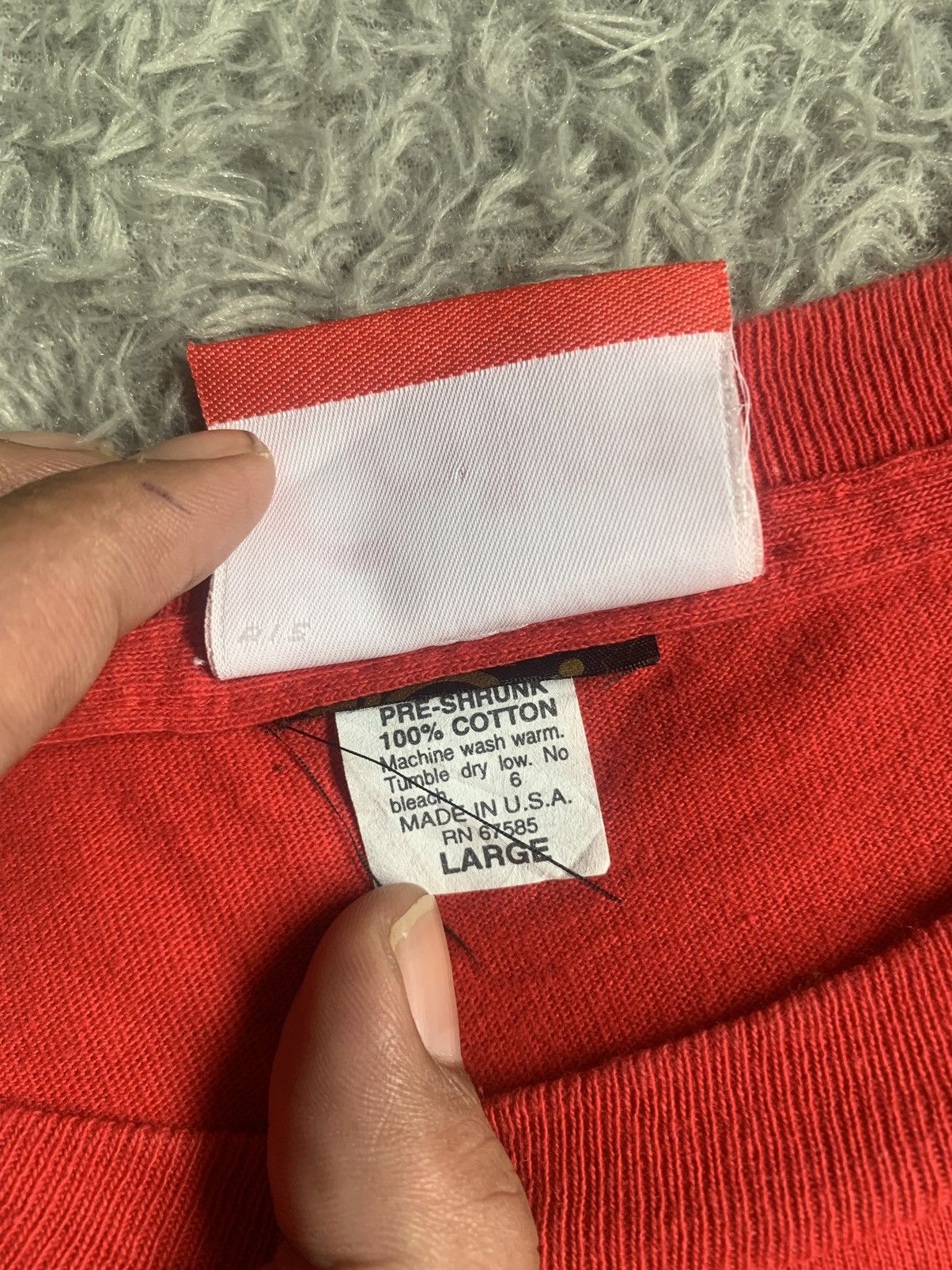 Coca Cola Vintage 90s Coca-Cola Coke Red Water Drip Allover Print Tee Size US L / EU 52-54 / 3 - 4 Thumbnail