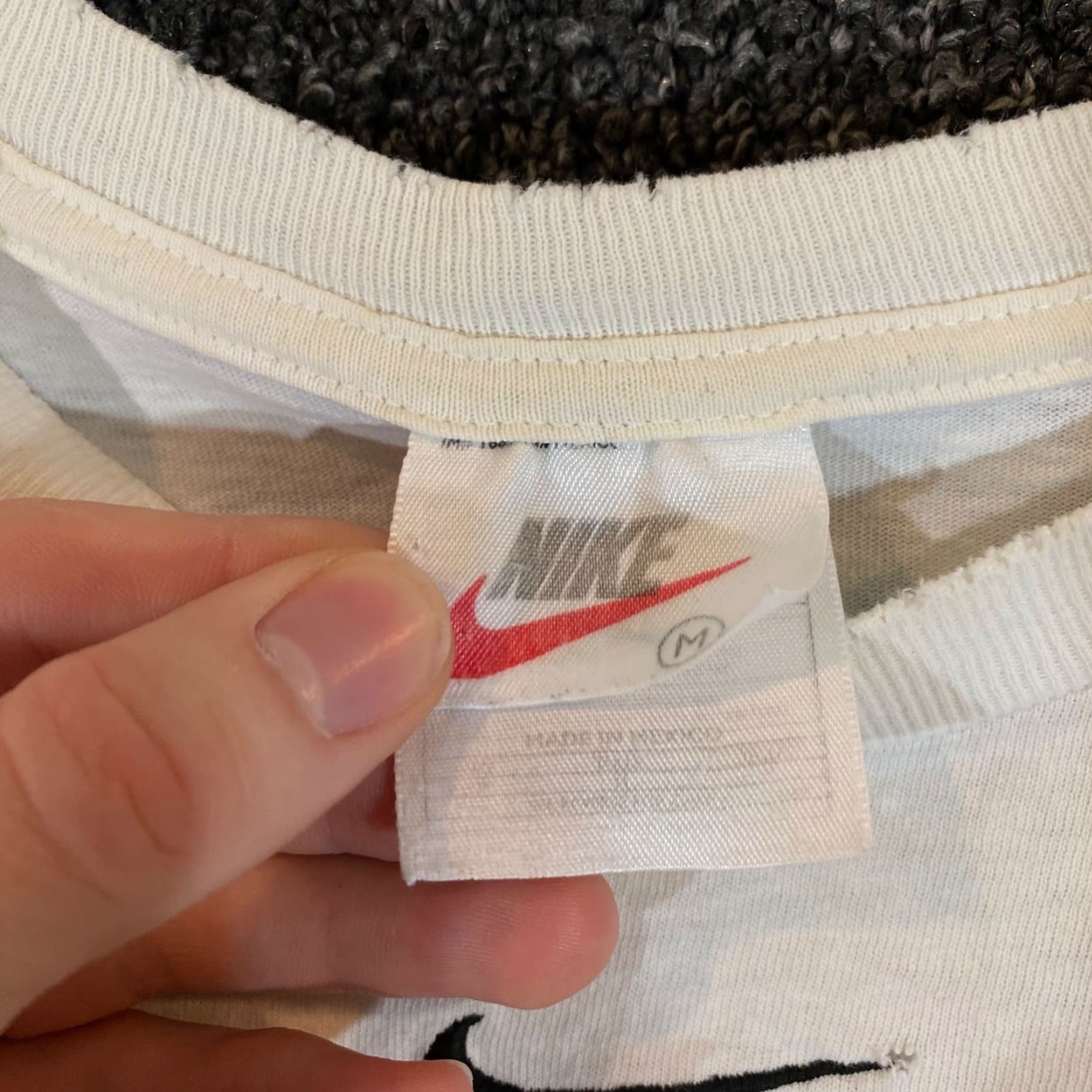 Nike VINTAGE Nike Long Sleeve Shirt Mens Medium White 90s Sports Logo Cotton Fall Winter Summer Spring Size US M / EU 48-50 / 2 - 3 Thumbnail