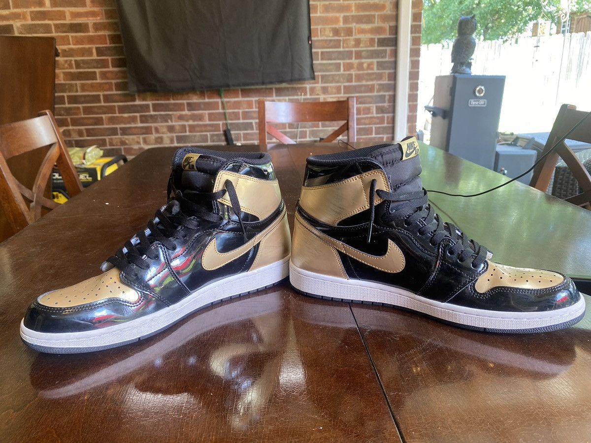 Jordan Brand Jordan 1 Retro High NRG Patent Gold Toe Size US 12 / EU 45 - 10 Thumbnail