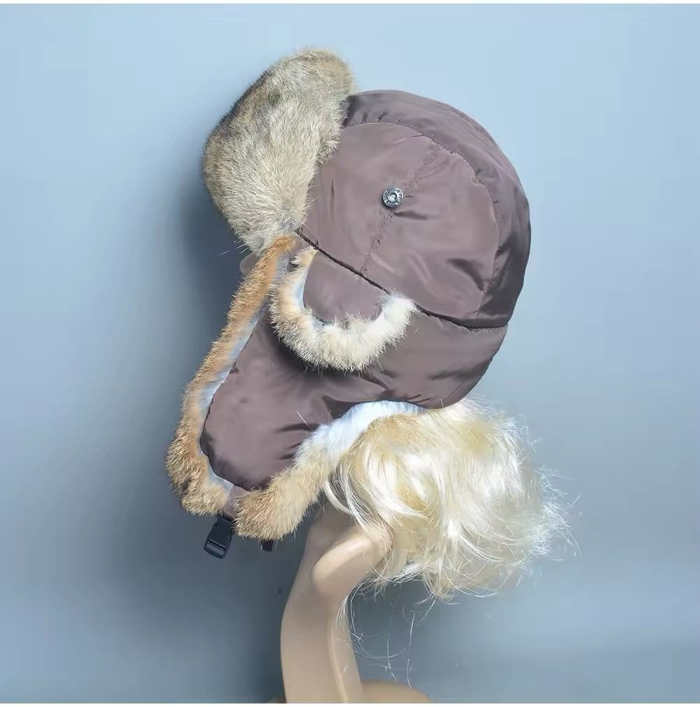 Other Real Rabbit Fur Bomber Hats Size ONE SIZE - 2 Thumbnail