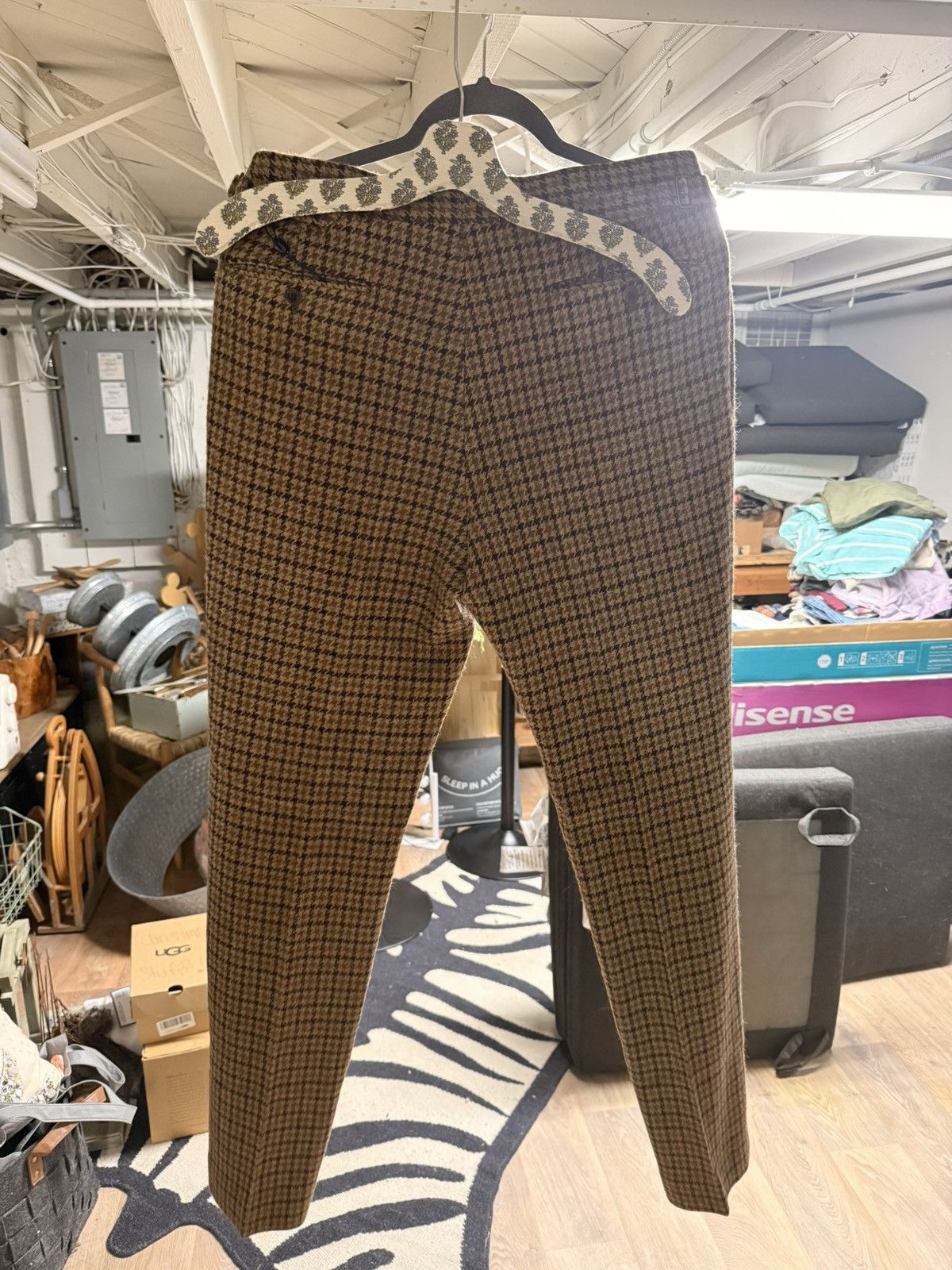 Polo Ralph Lauren Polo Ralph Lauren wool Gun Check Herringbone dress pants Size US 32 / EU 48 - 2 Thumbnail