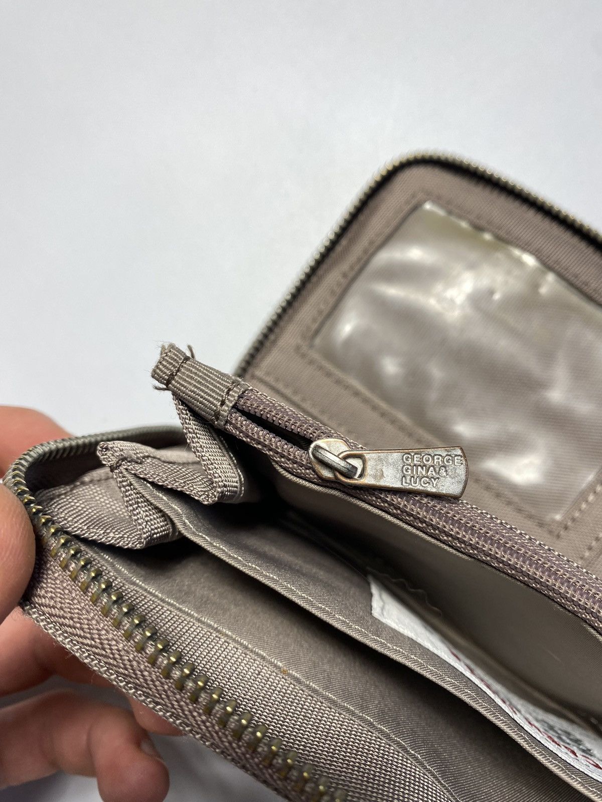 Vintage GGL George Gina & Lucy light brown zip around wallet Size ONE SIZE - 15 Thumbnail