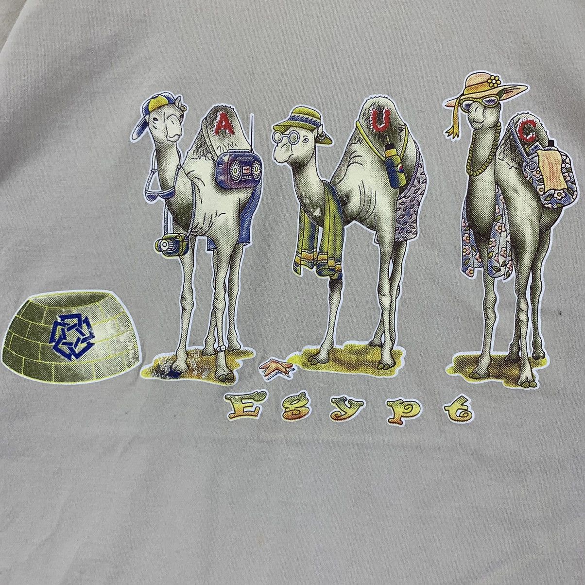 Vintage Vintage EGYPT CAMEL NATURE Adventure Outdoor Tee Shirt Size S / US 4 / IT 40 - 3 Thumbnail