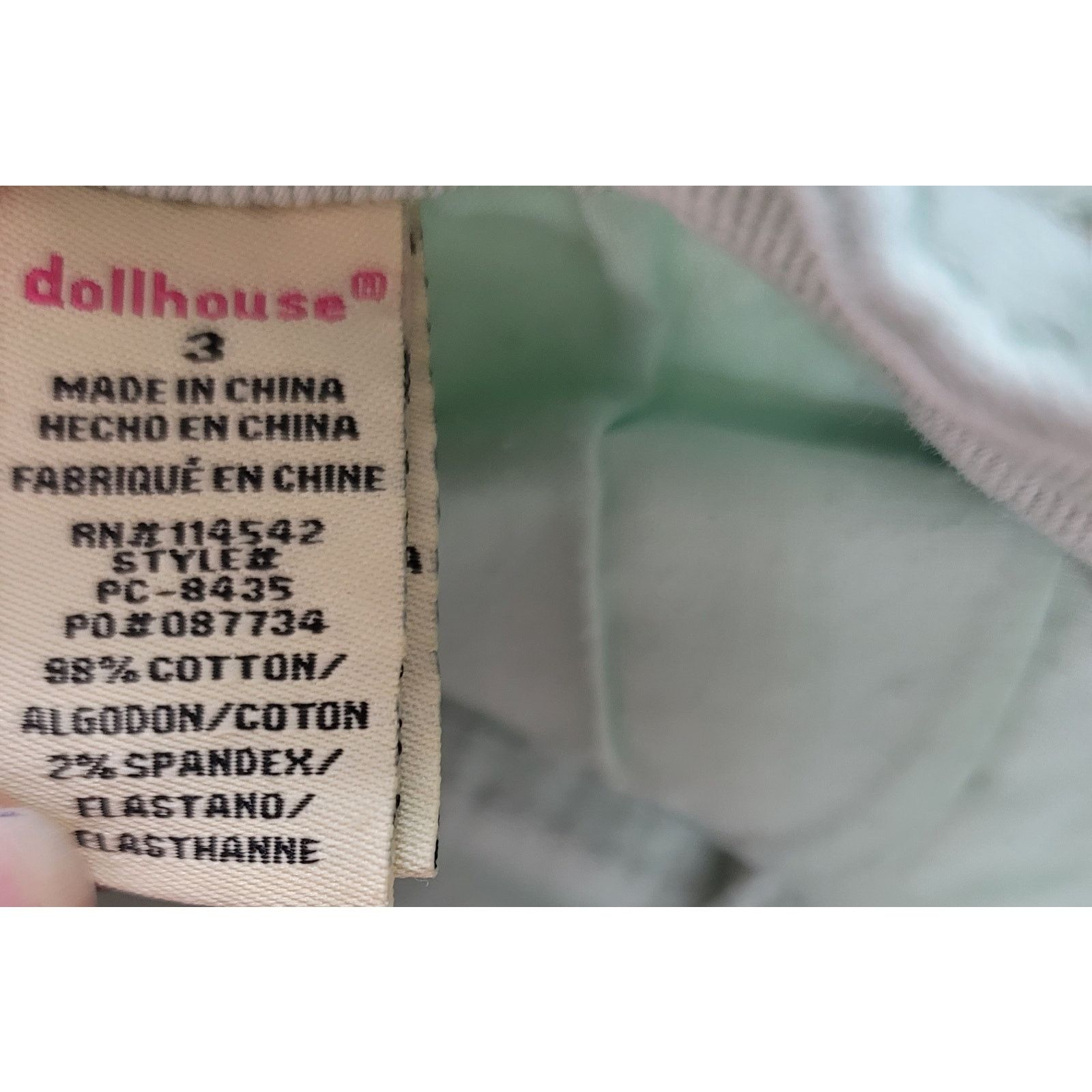 Other Dollhouse Crazy Sexy Cool Mint Green Crochet Denim Shorts 3 Size 28" / US 6 / IT 42 - 3 Thumbnail