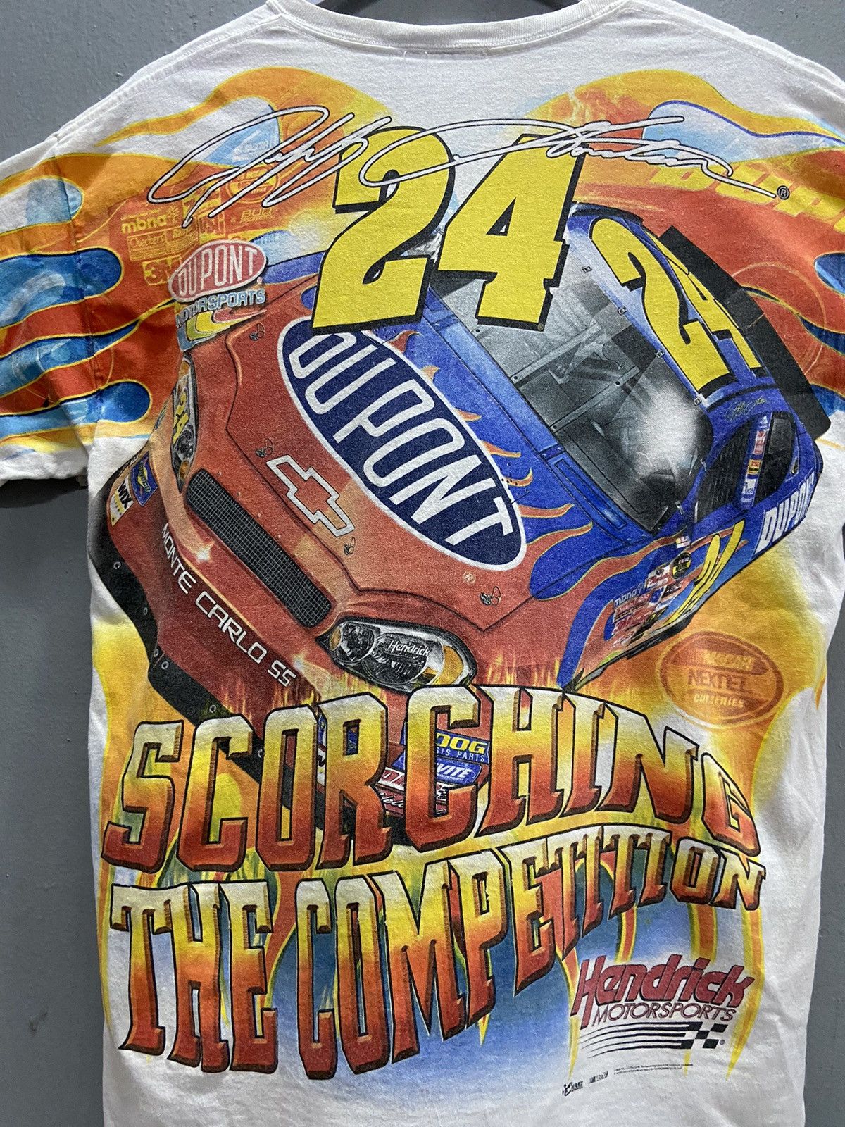 NASCAR JEFF GORDON 24 DU PONT NASCAR OVER PRINT TEE SHIRT Size US L / EU 52-54 / 3 - 9 Thumbnail