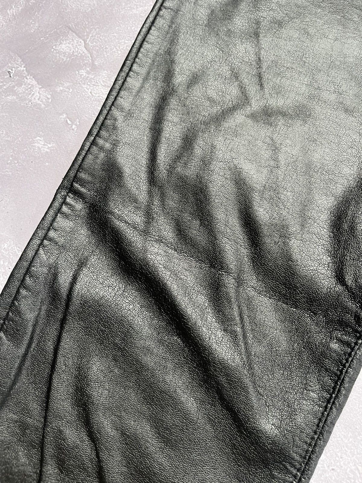 Japanese Brand × Miss Sixty Miss Sixty Flared Boot Cut Eco Leather Pants Jeans Y2K Size 28" / US 6 / IT 42 - 6 Thumbnail