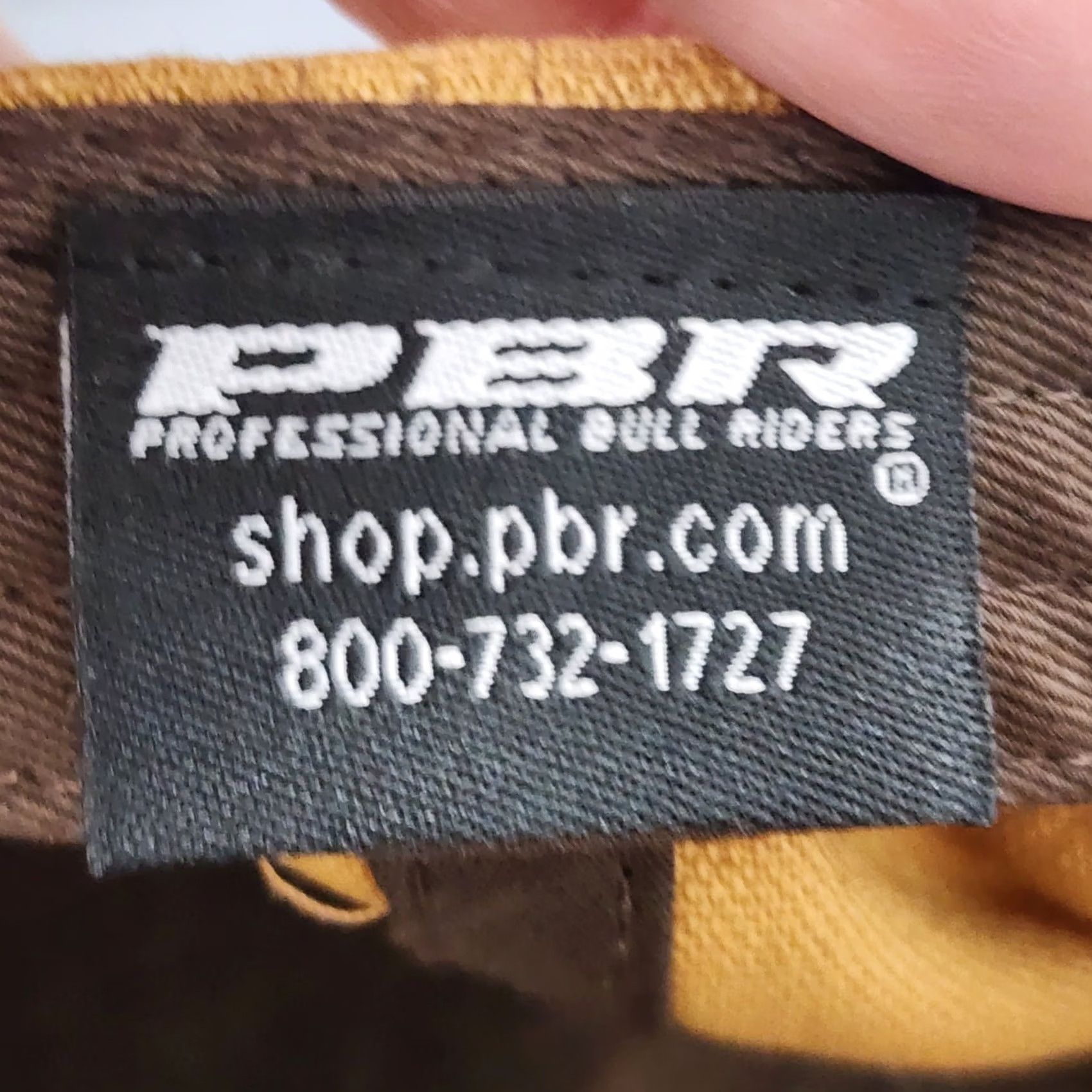 Vintage PBR Hat Cap Tan Brown Strapback Rodeo Western Buckle Up Baseball Cap Mens One Size Tan Buckle Up Size ONE SIZE - 7 Thumbnail