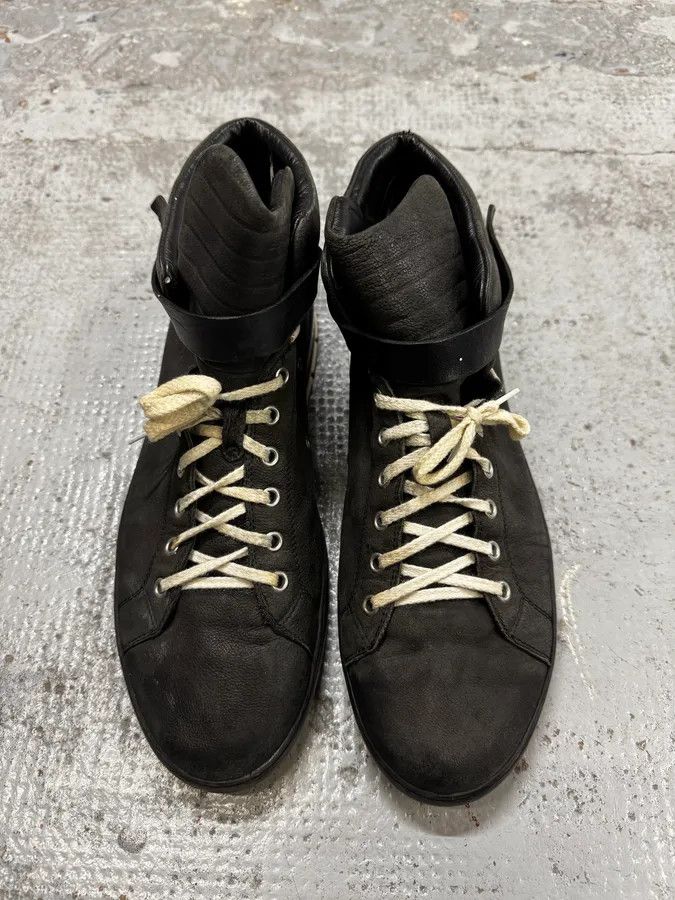 Dior 2000s Dior Homme Black Leather High Top Sneakers Size US 11 / EU 44 - 4 Thumbnail
