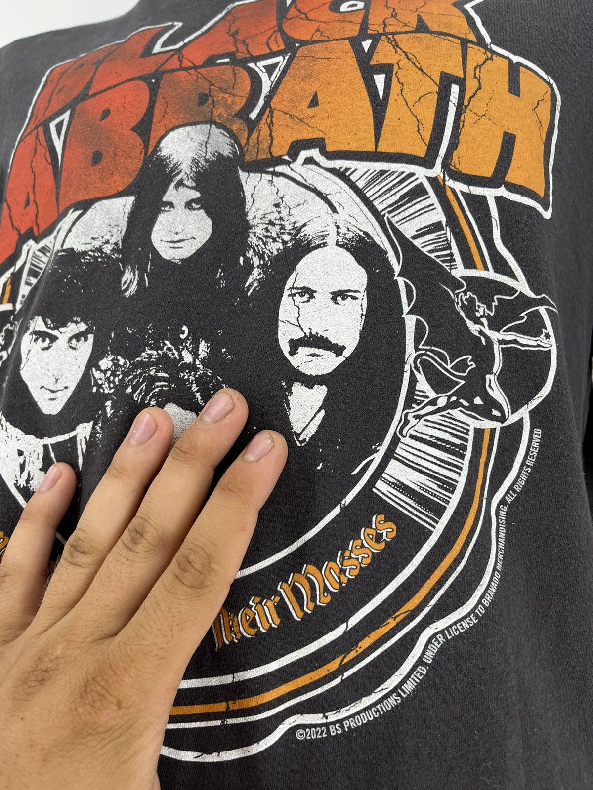 Band Tees × Vintage Vintage Black Sabbath Big Logo Y2K T-Shirt Band Rock Metal Size US M / EU 48-50 / 2 - 8 Thumbnail