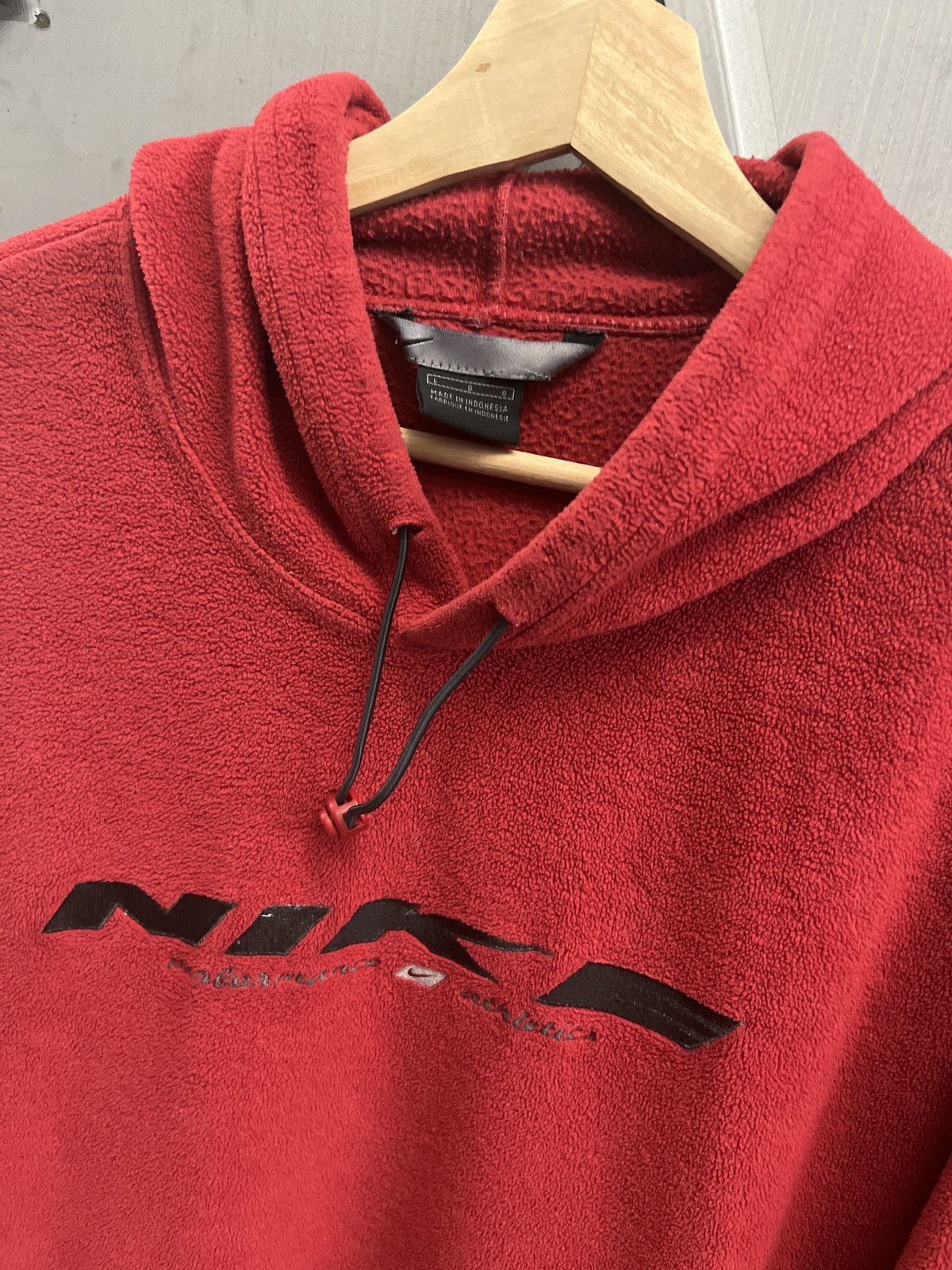 Nike × Vintage Vintage Nike fleece hoodie Size US L / EU 52-54 / 3 - 1 Thumbnail