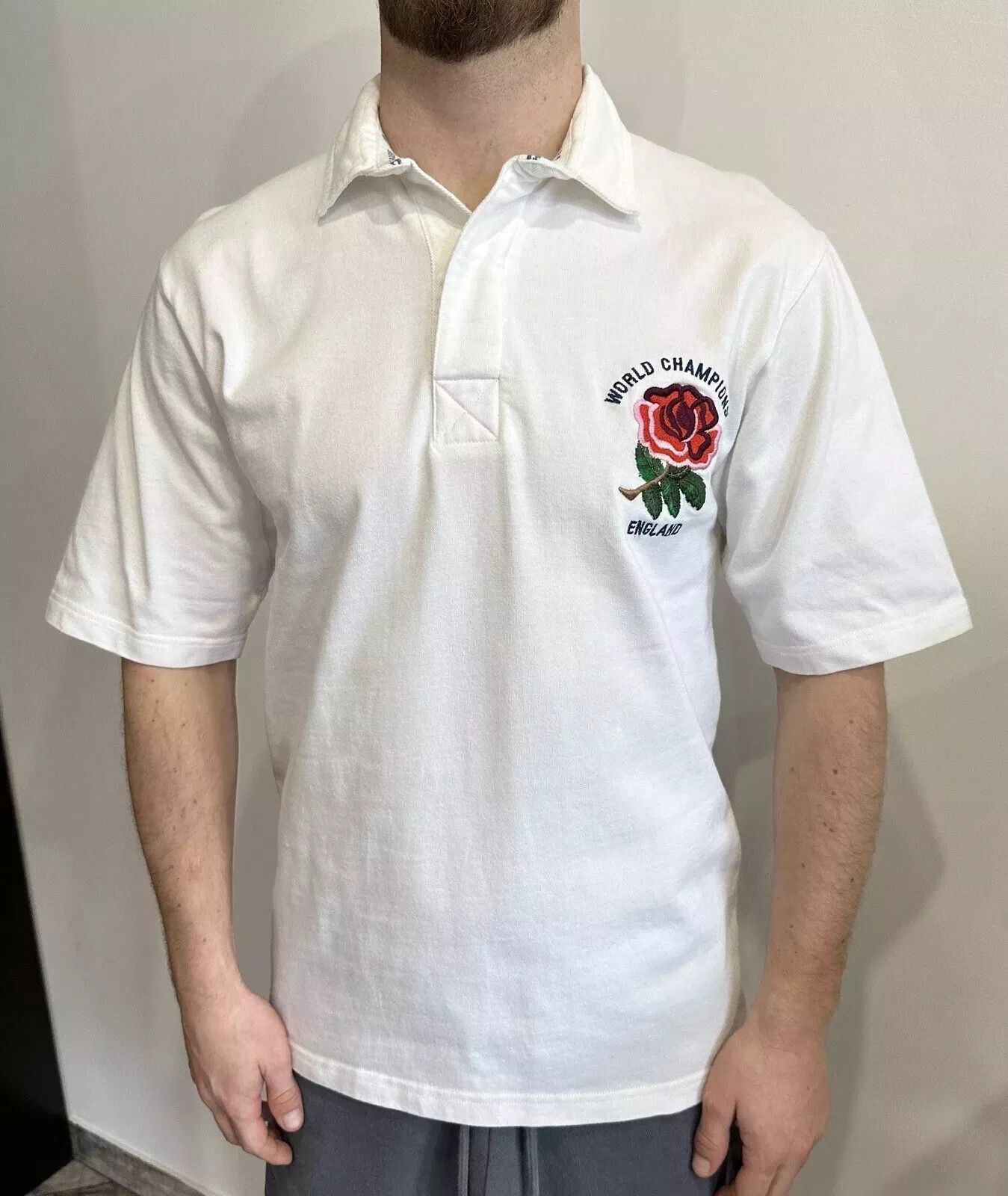Cotton Traders Vintage 1990s National England Rugby Shirt World Champions Size US S / EU 44-46 / 1 - 3 Thumbnail