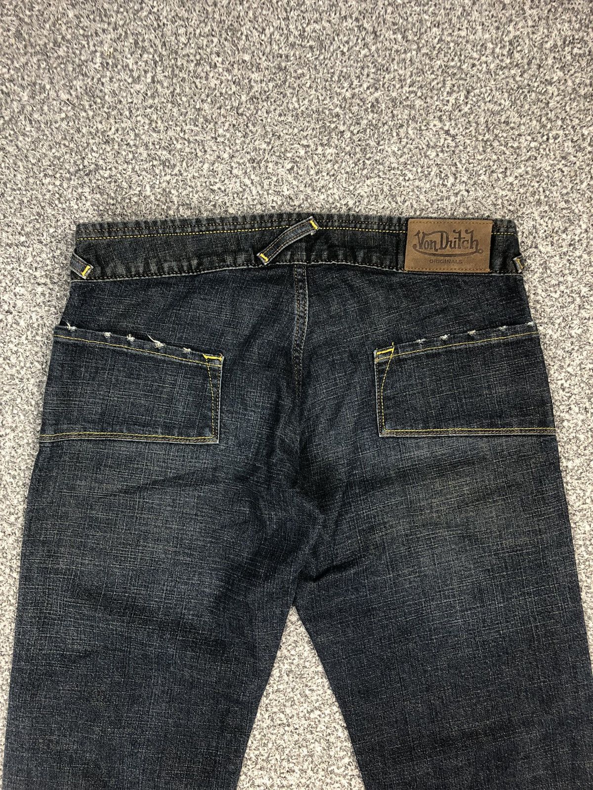 Japanese Brand × Vintage × Von Dutch Vintage Kustommade Von Dutch Flare Jeans Size 30" / US 8 / IT 44 - 14 Thumbnail