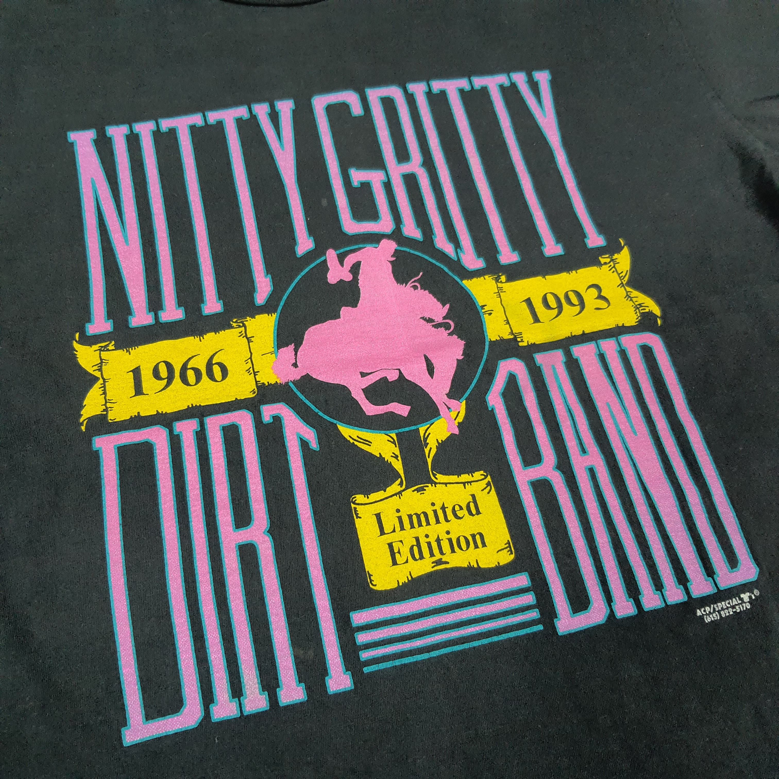 Band Tees × Vintage Vintage Nitty Gritty Dirt Band 90s Band T-shirt Size US M / EU 48-50 / 2 - 2 Thumbnail