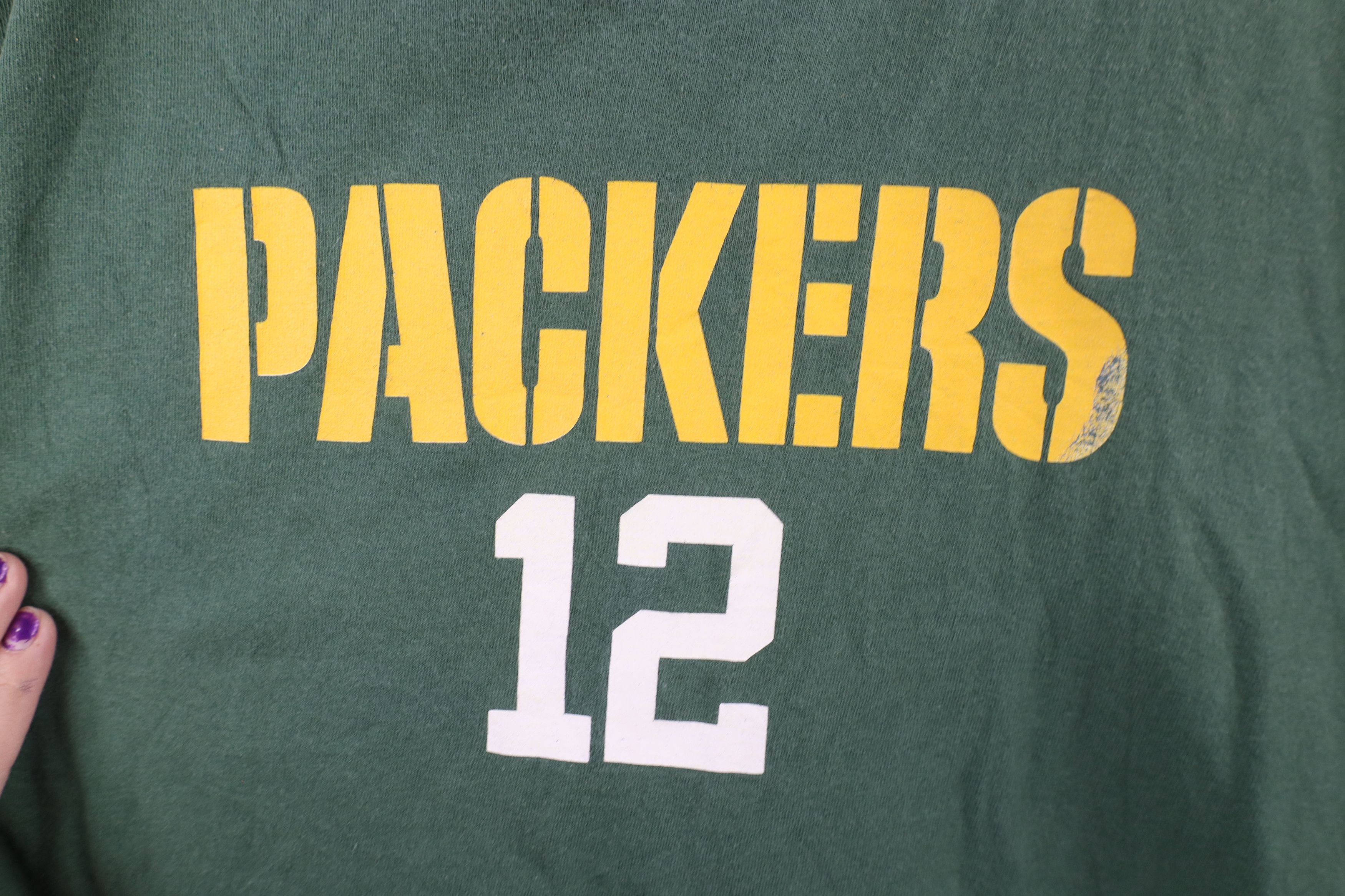 Vintage Retro Aaron Rodgers Green Bay Packers Long Sleeve T-Shirt Size US XL / EU 56 / 4 - 4 Thumbnail
